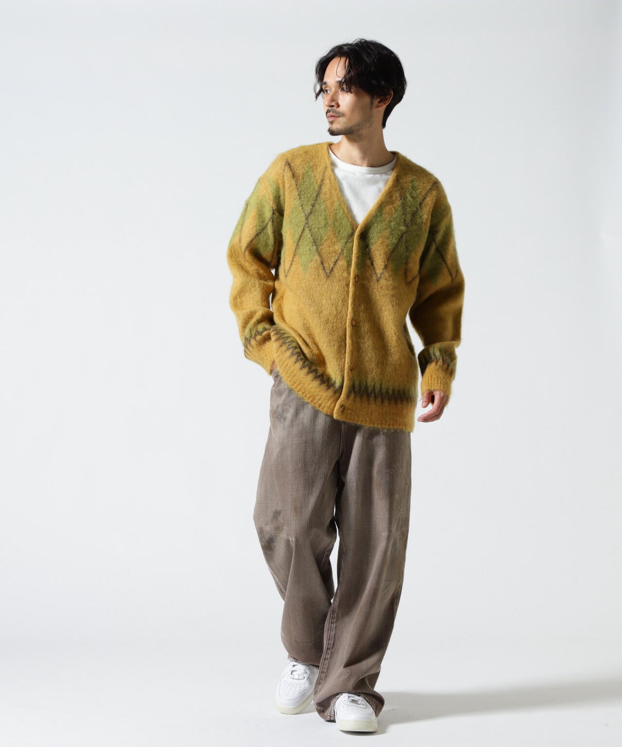 Needles/ニードルズ  Mohair Cardigan - Argyle モヘアカーディガン