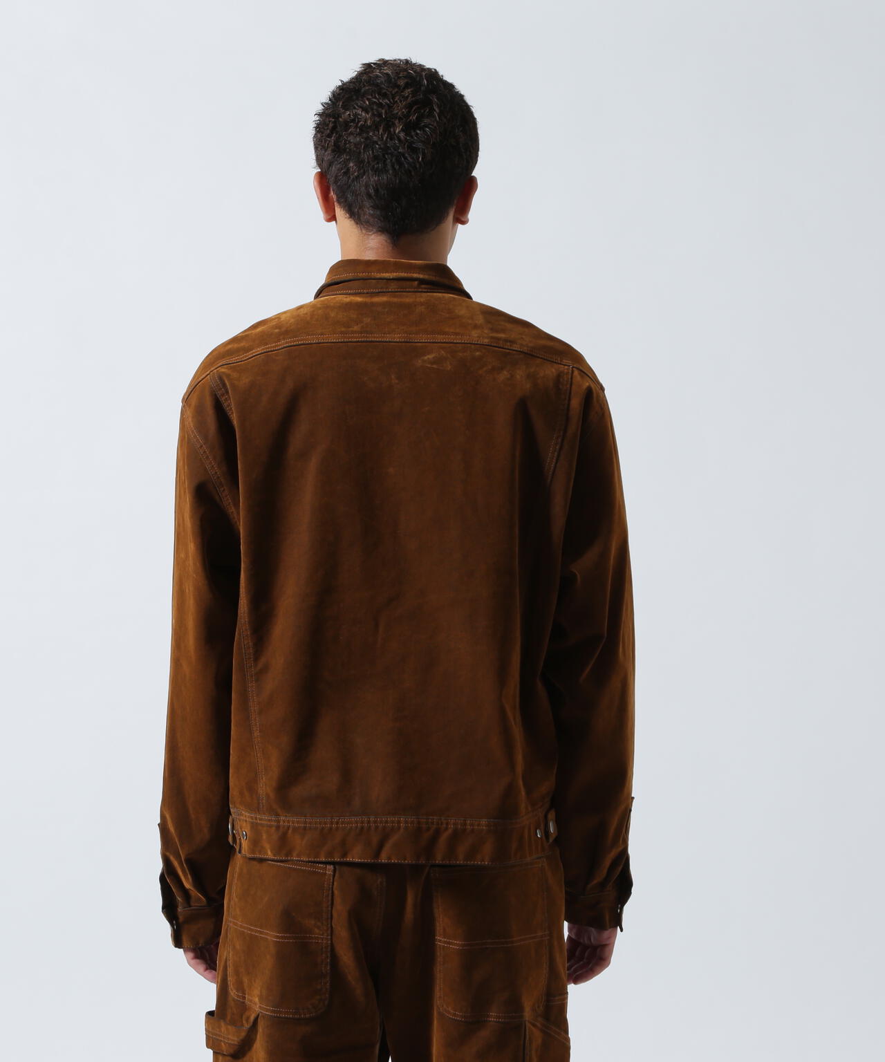 B omnivore/ビーオムニボー  FLOCKY DENIM COVER JACKET フロッキーデニムカバージャケット