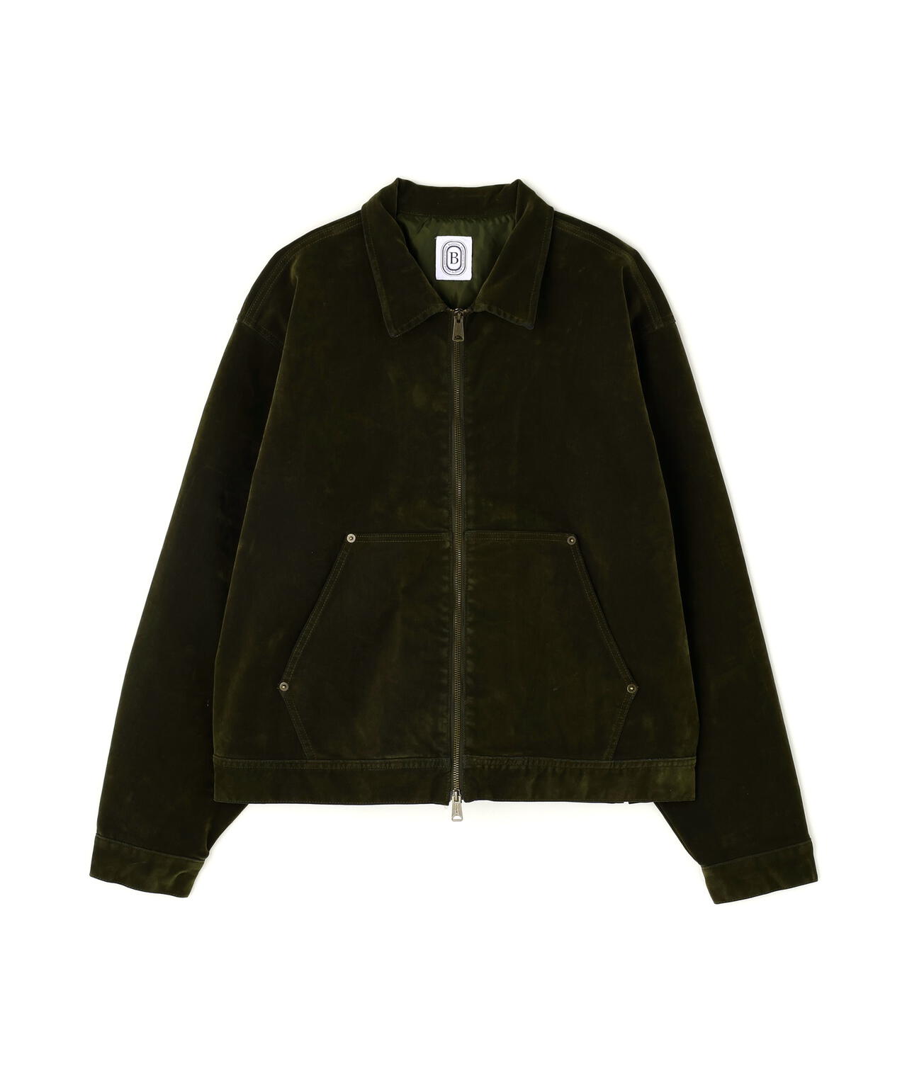 B omnivore/ビーオムニボー  FLOCKY DENIM COVER JACKET フロッキーデニムカバージャケット