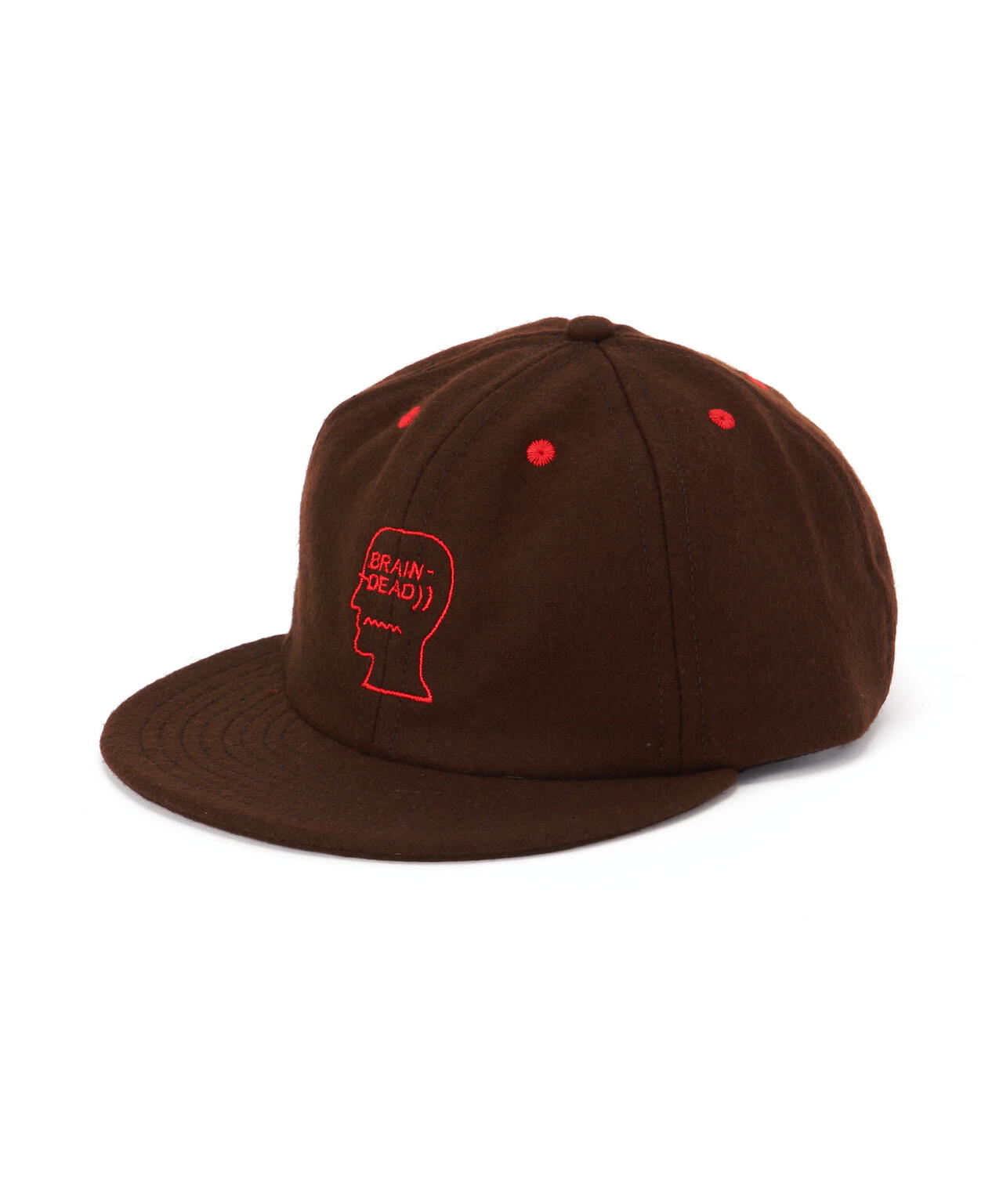 BRAIN DEAD/ブレインデッド　FLANNEL LOGOHEAD 6PANEL HAT