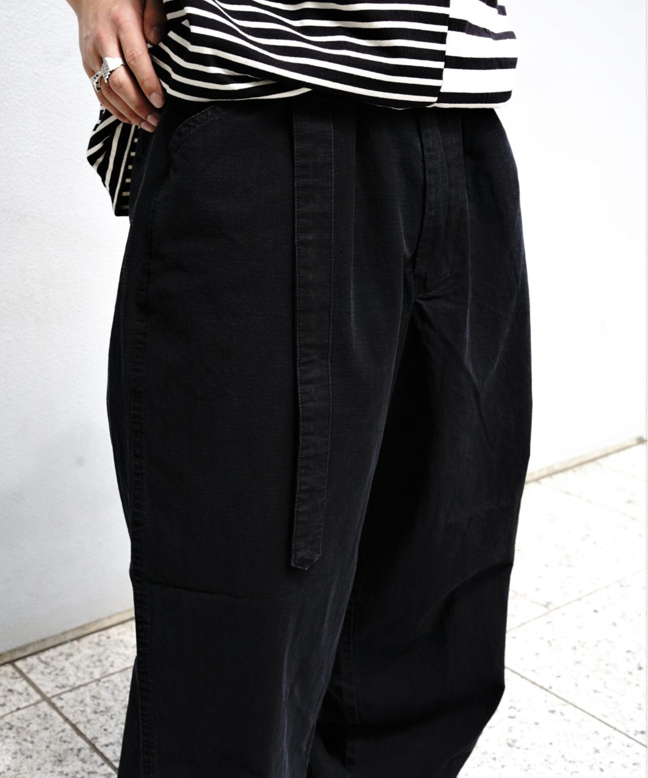 B omnivore/ビーオムニボー　RIPSTOP BELT PANTS リップストップベルトパンツ