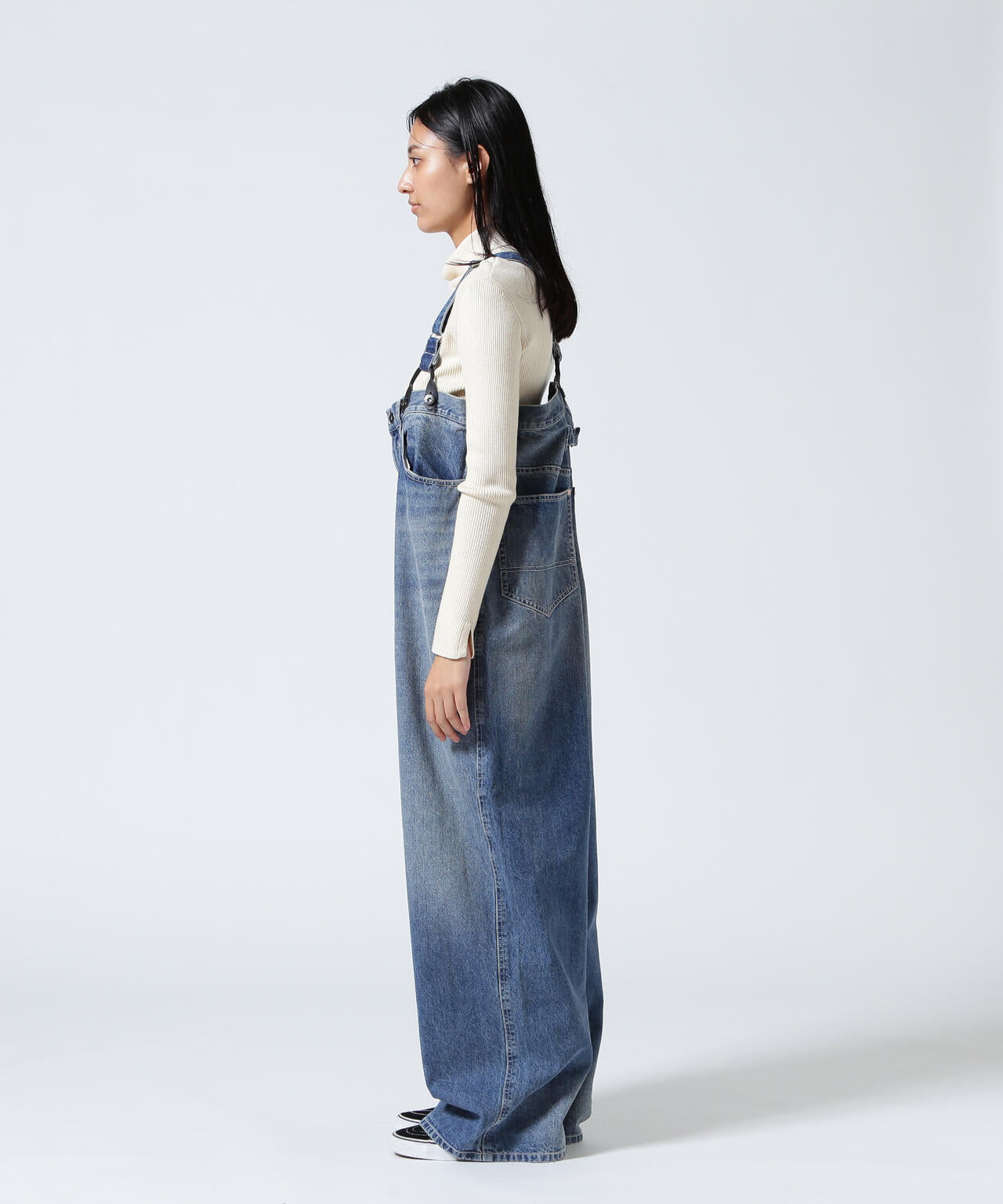 RHODOLIRION/ロドリリオン　5Pockets Suspender Pants - Denim