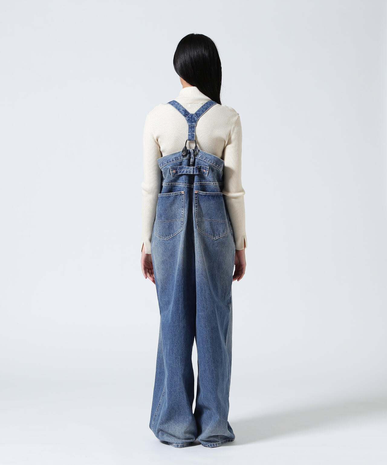 RHODOLIRION/ロドリリオン　5Pockets Suspender Pants - Denim