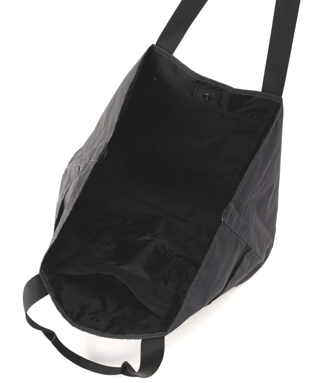 PACKING/パッキング　BLACK REFLECTIVE TOTE