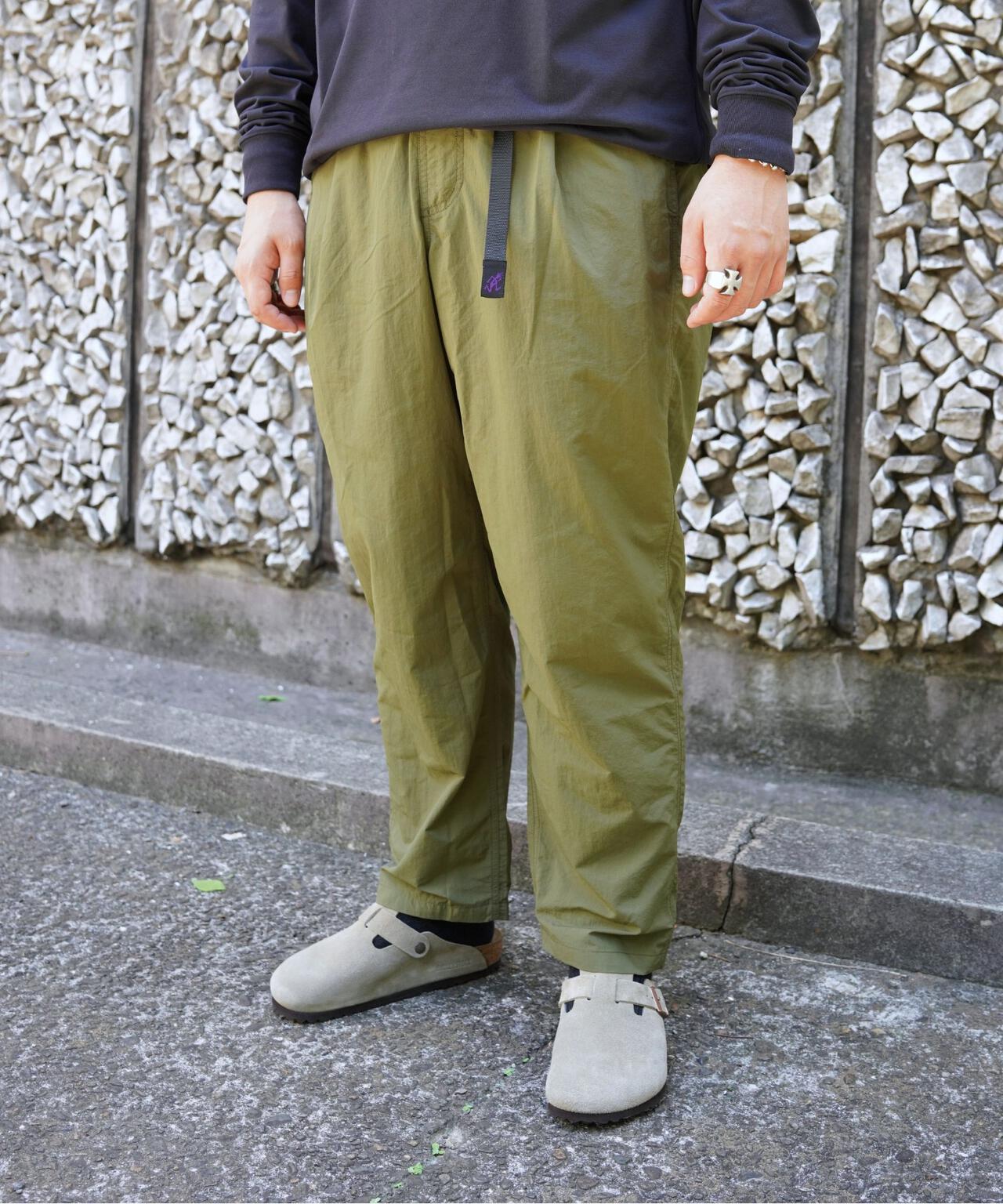 Gramicci/グラミチ　別注NYLON TUCK PANTS　別注ナイロンタックパンツ