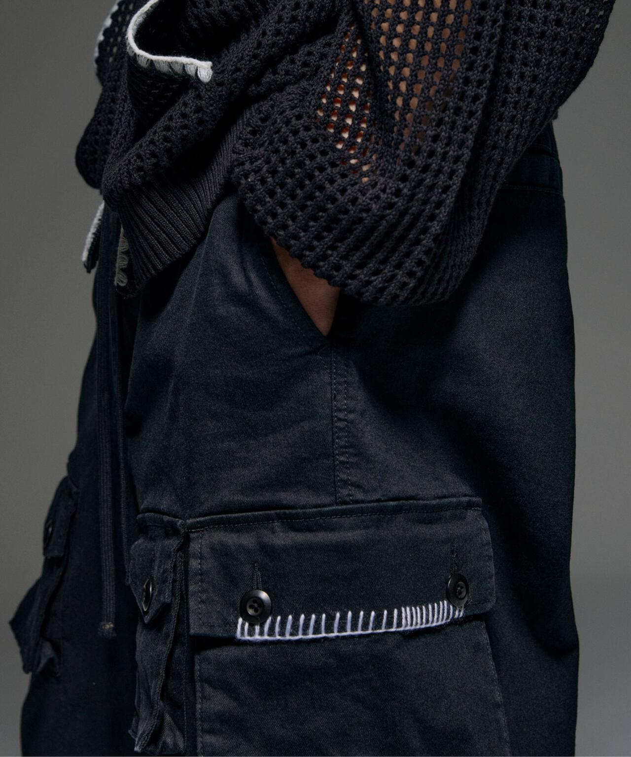 B omnivore/ビーオムニボー　HAND STITCH CARGO SHORTS