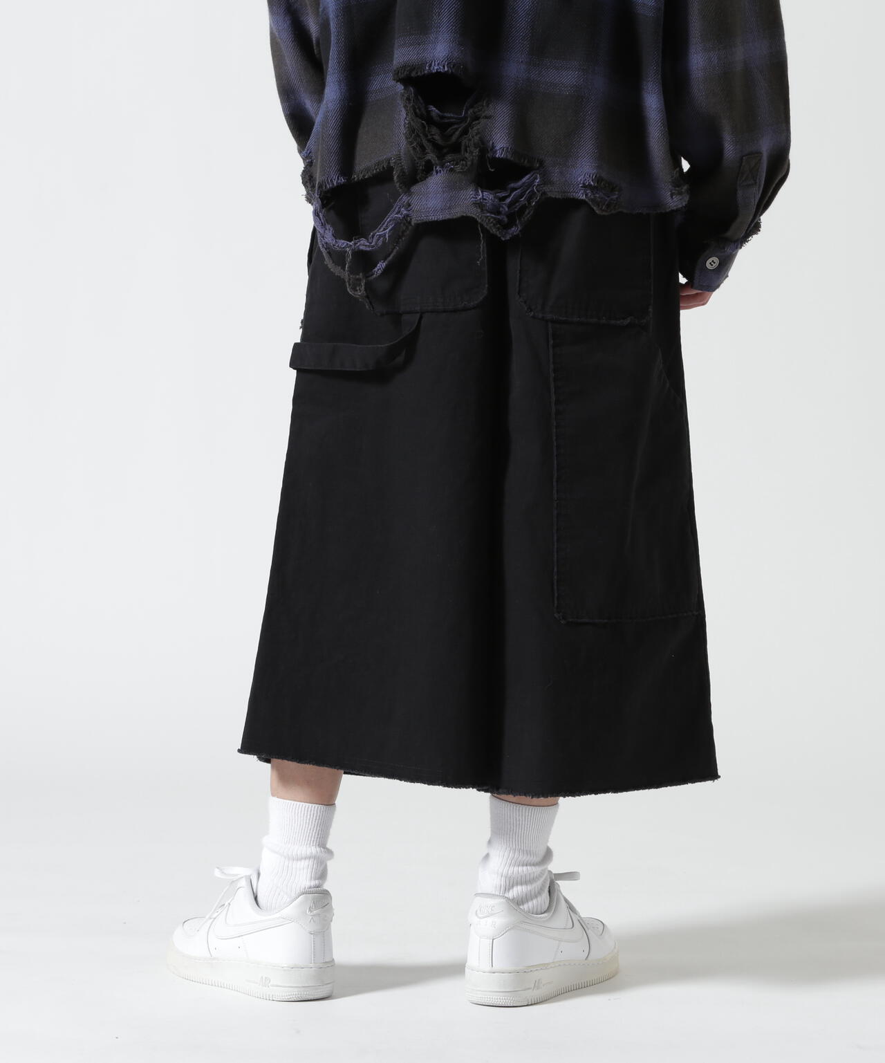 B omnivore/ビーオムニボー　W KNEE SHORTS RIP STOP ダブルニーショーツリップストップ