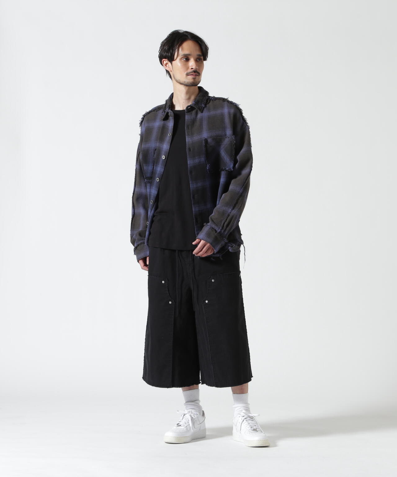 B omnivore/ビーオムニボー　W KNEE SHORTS RIP STOP ダブルニーショーツリップストップ