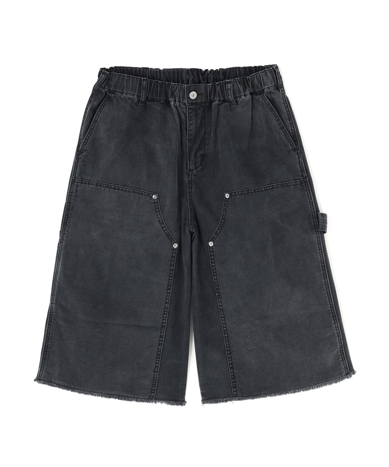 B omnivore/ビーオムニボー　W KNEE SHORTS DUCK ダブルニーショーツダック