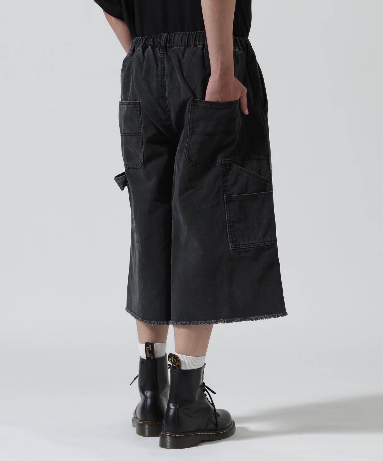 B omnivore/ビーオムニボー　W KNEE SHORTS DUCK ダブルニーショーツダック