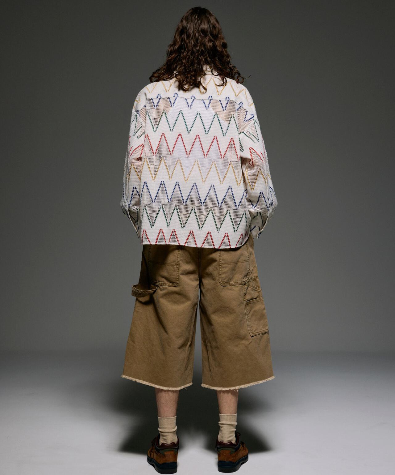 B omnivore/ビーオムニボー　W KNEE SHORTS DUCK ダブルニーショーツダック
