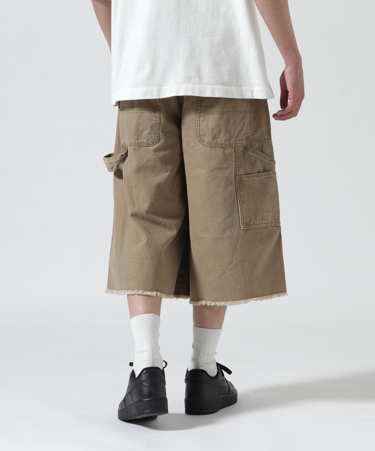 B omnivore/ビーオムニボー　W KNEE SHORTS DUCK ダブルニーショーツダック