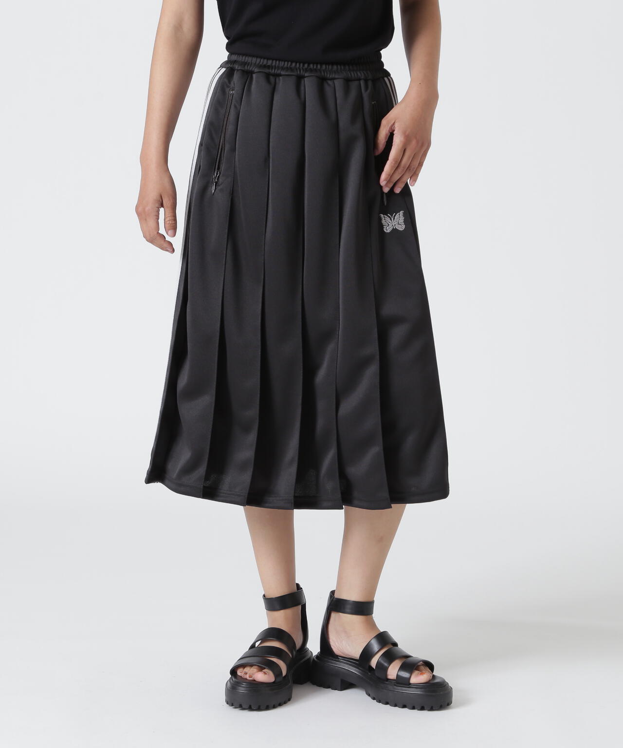 Needles/ニードルズ　Pleated Track Skirt - Poly Smooth