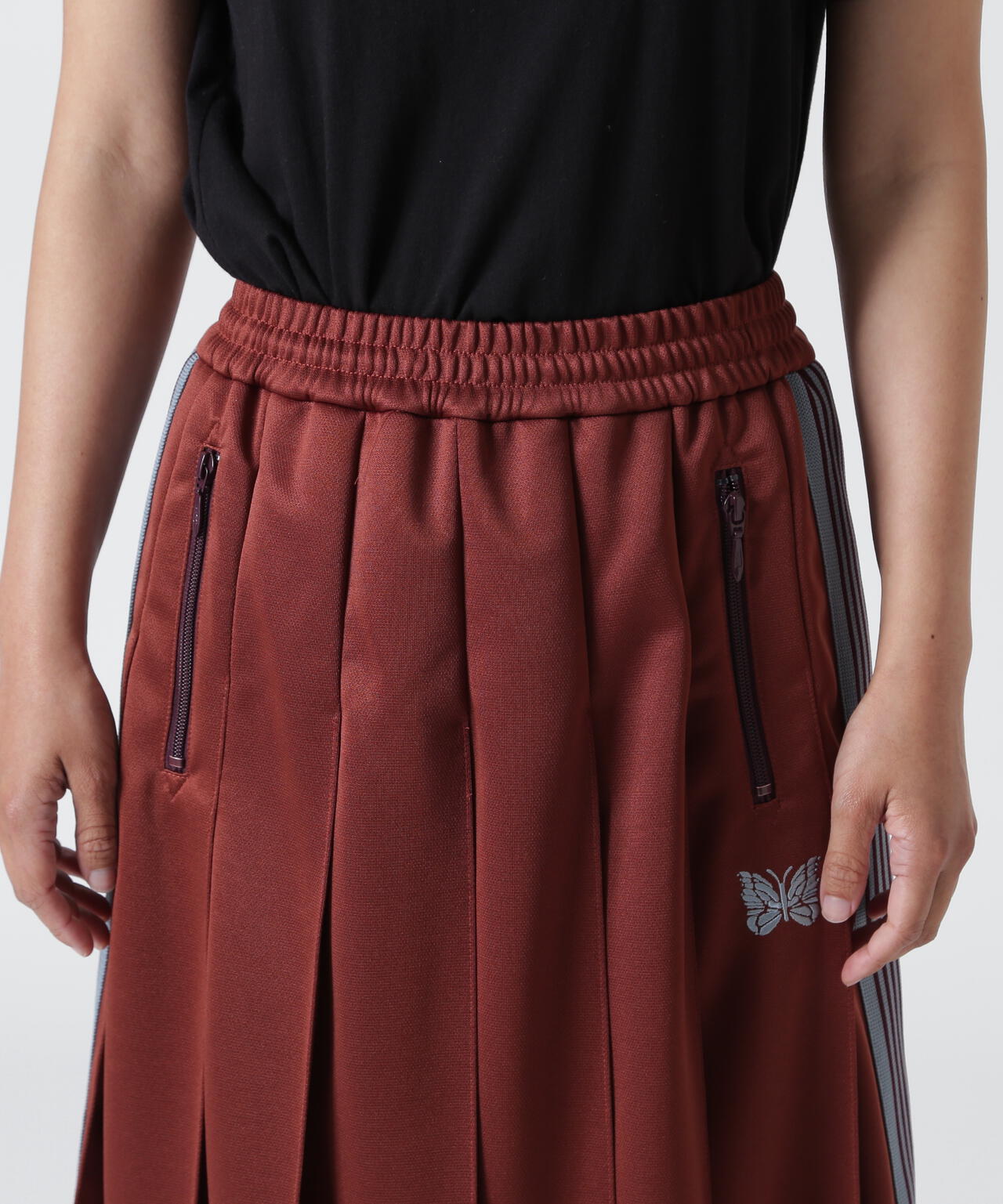 Needles/ニードルズ　Pleated Track Skirt - Poly Smooth