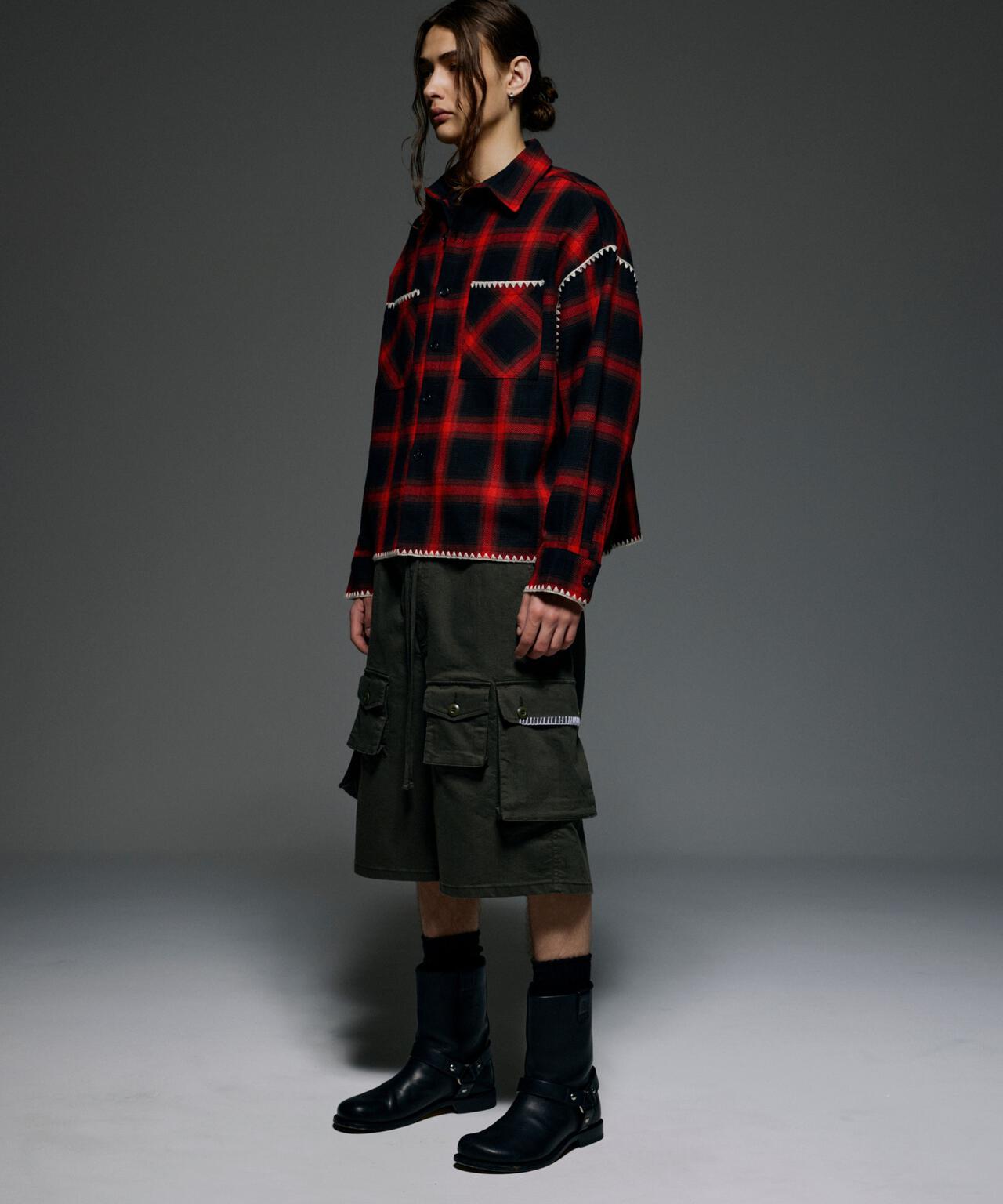 B omnivore/ビーオムニボー　HAND STITCH SHIRT