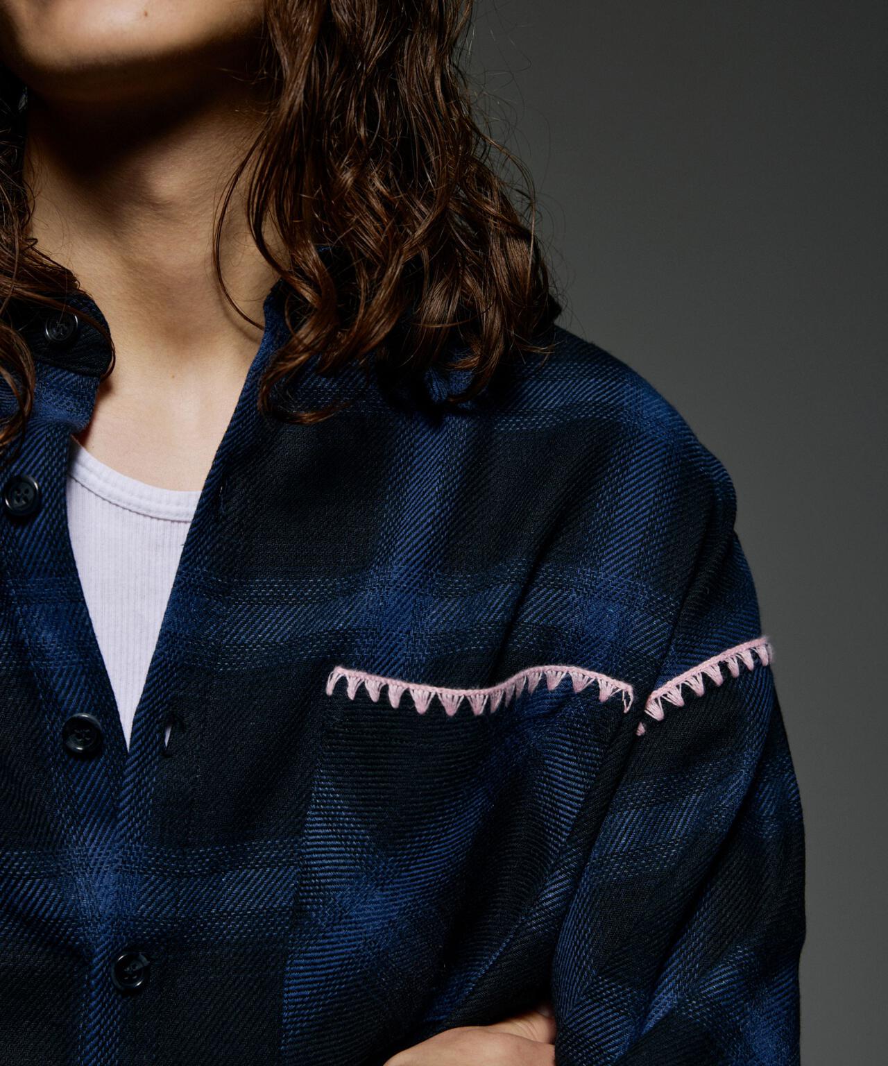 B omnivore/ビーオムニボー　HAND STITCH SHIRT