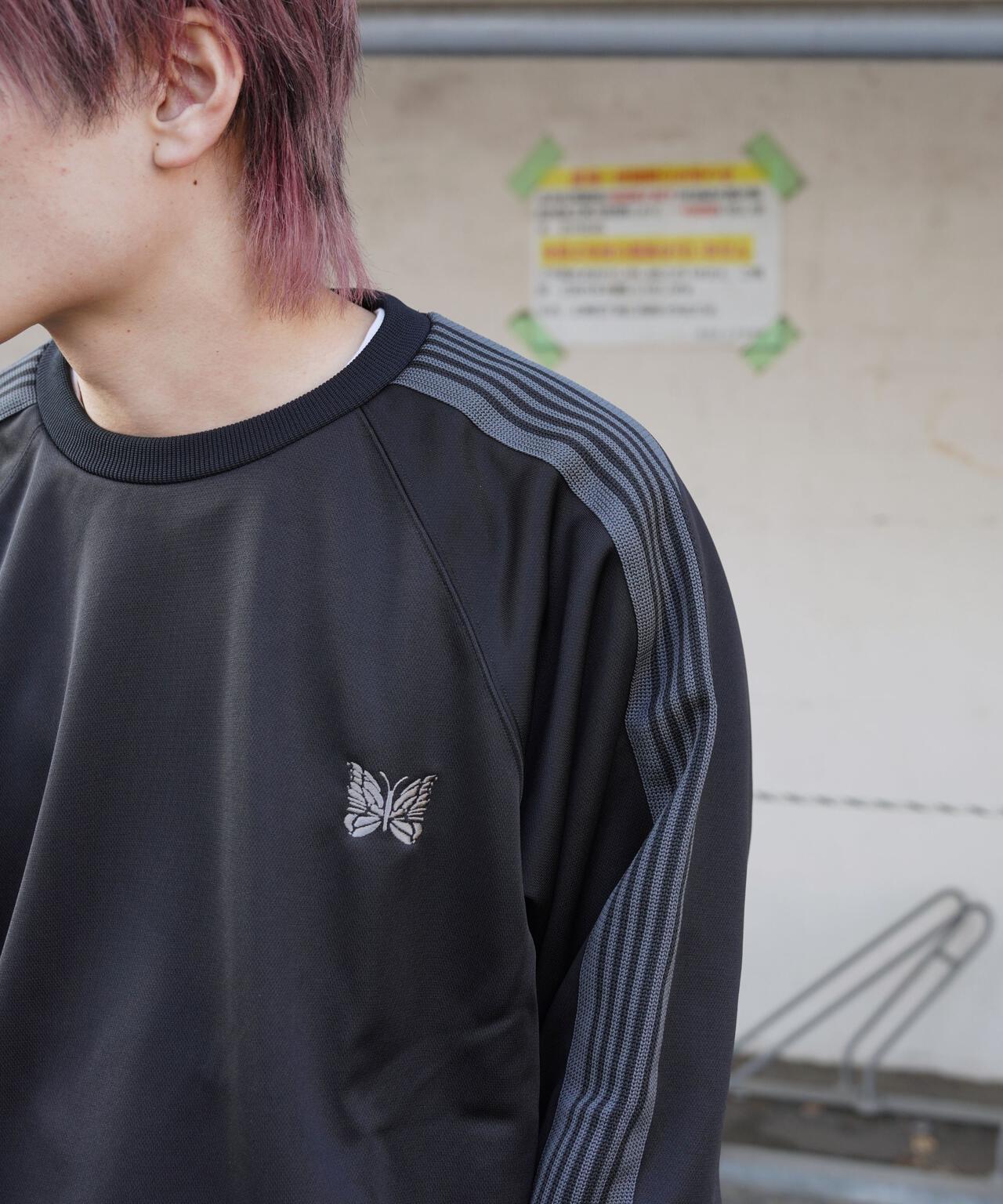 Needles/ニードルズ　別注Track Crew Neck Shirt - Poly Smooth
