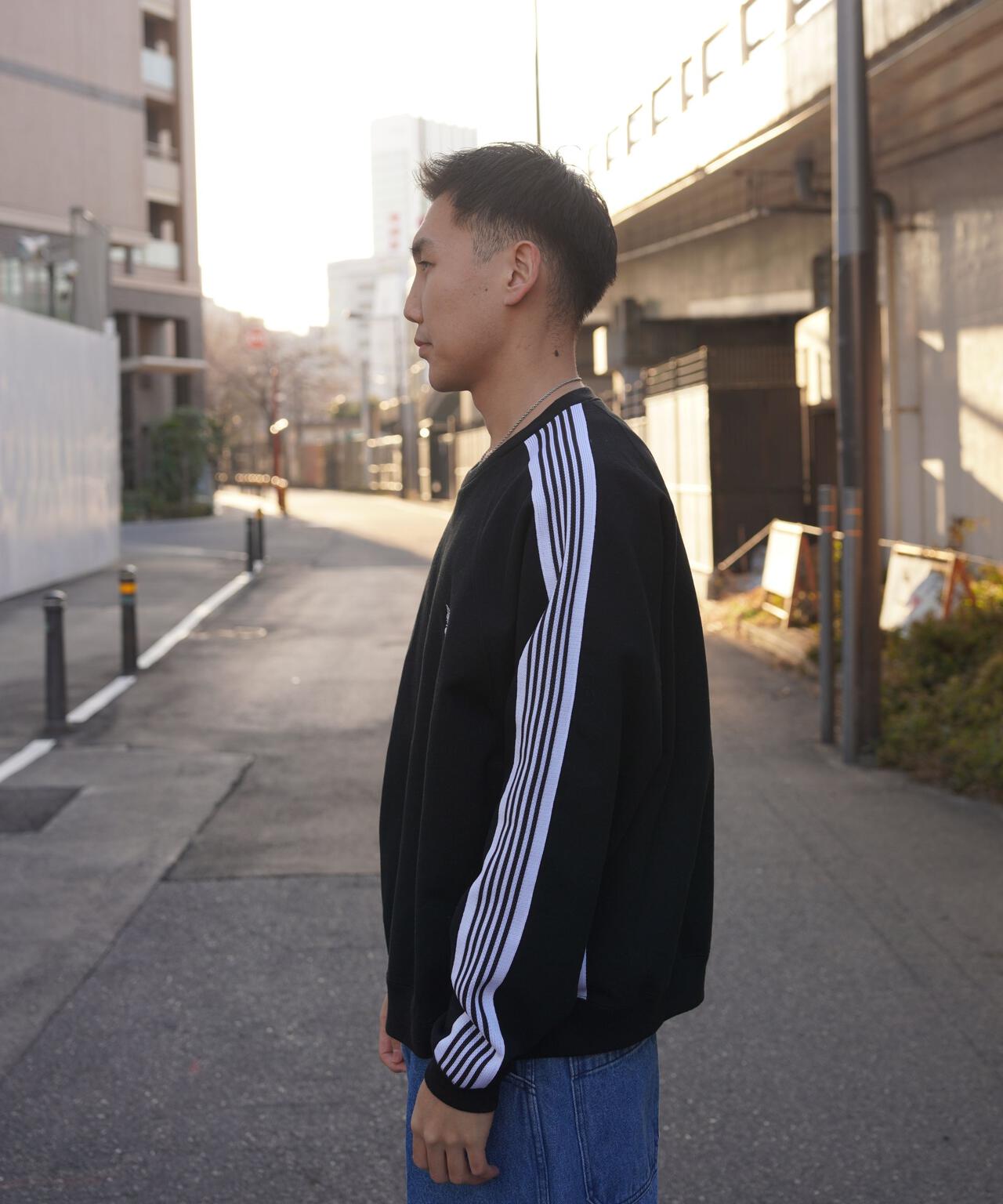 Needles/ニードルズ　別注Track Crew Neck Shirt - Cotton Jersey