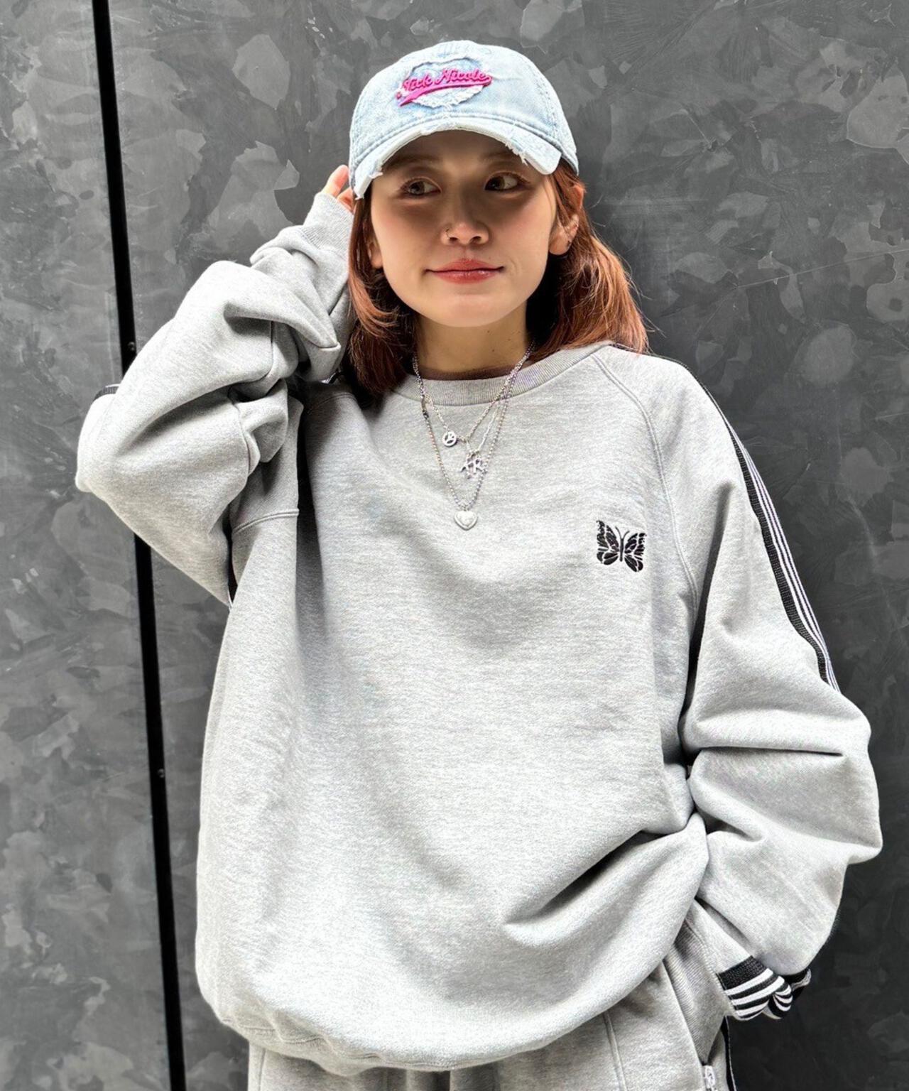 Needles/ニードルズ　別注Track Crew Neck Shirt - Cotton Jersey