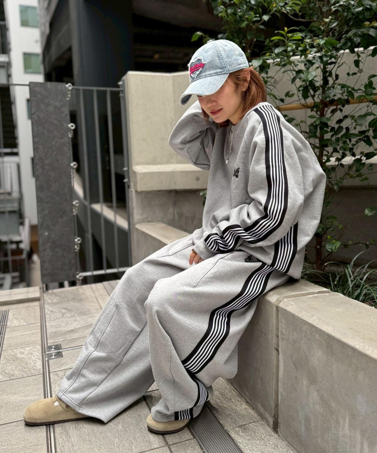 Needles/ニードルズ　別注Track Crew Neck Shirt - Cotton Jersey