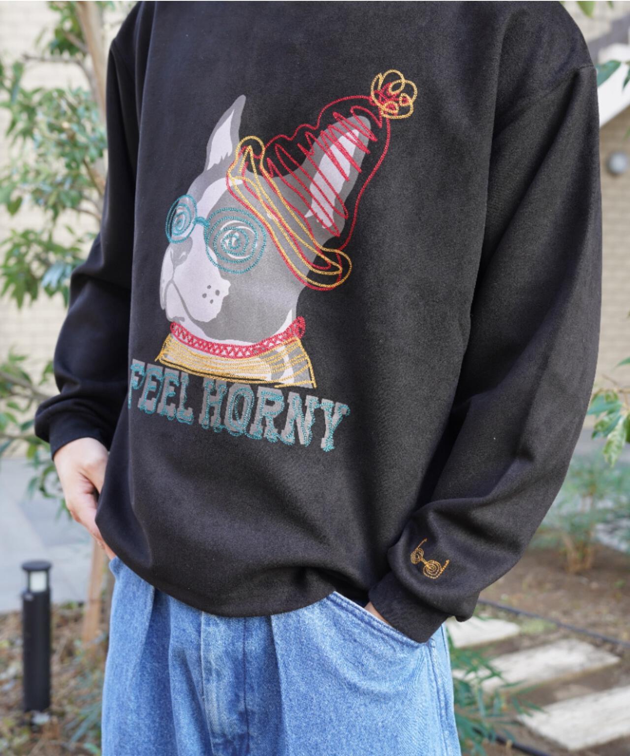 B omnivore/ビーオムニボー　SUEDE DOG L/S PO