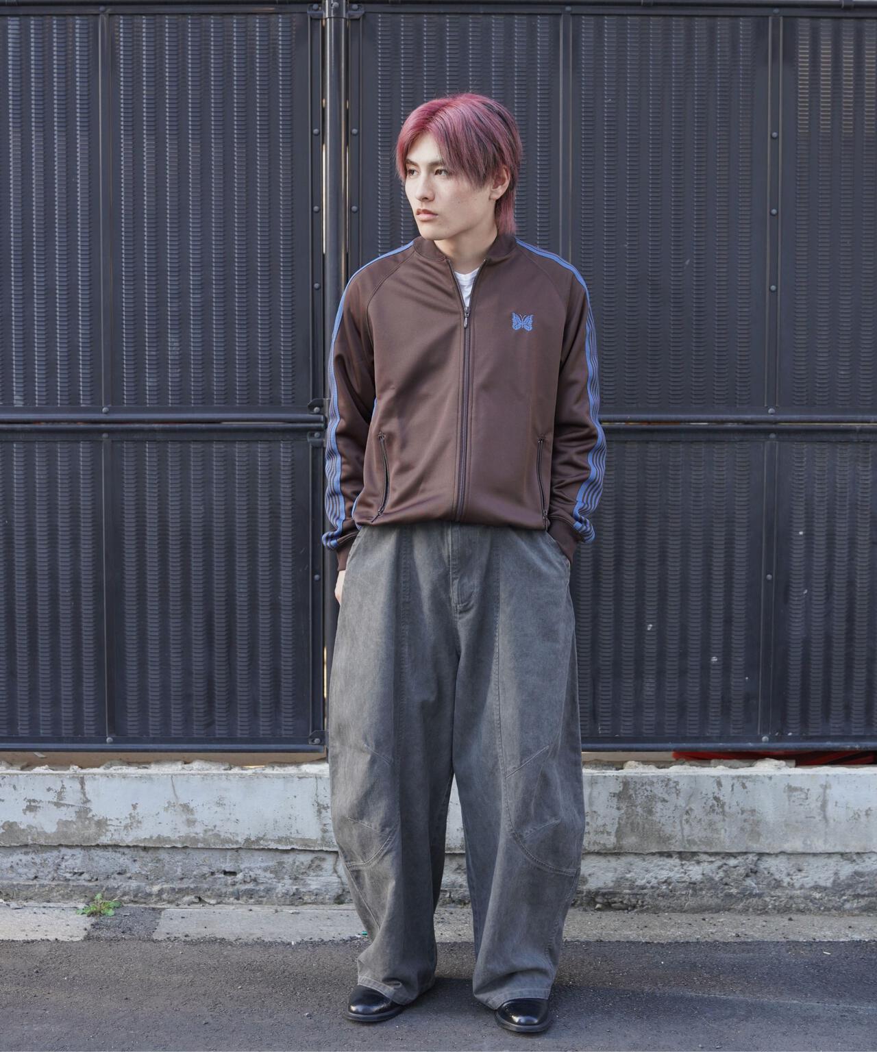 Needles/ニードルズ　 別注Rib Collar Track Jacket - Poly Smooth