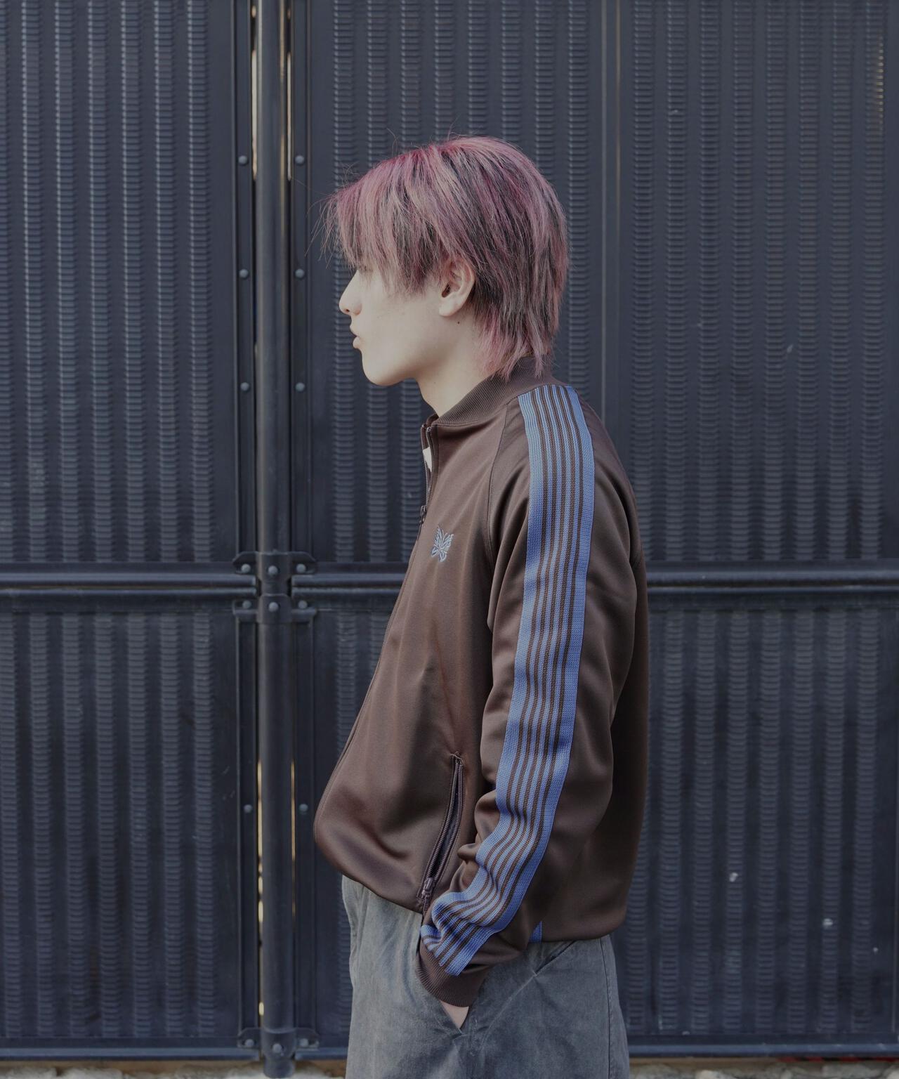 Needles/ニードルズ　 別注Rib Collar Track Jacket - Poly Smooth