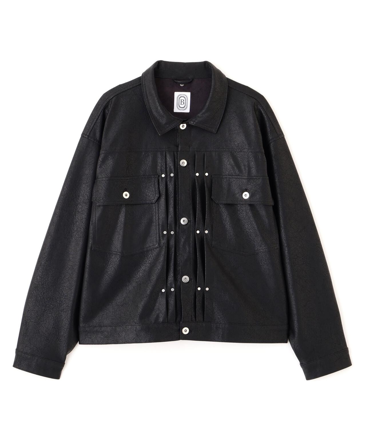 B omnivore/ビーオムニボー　FAUX LEATHER BLOUSON