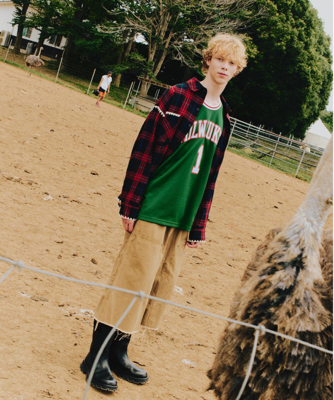 B omnivore/ビーオムニボー　HAND STITCH FLANNEL ハンドステッチフランネルシャツ