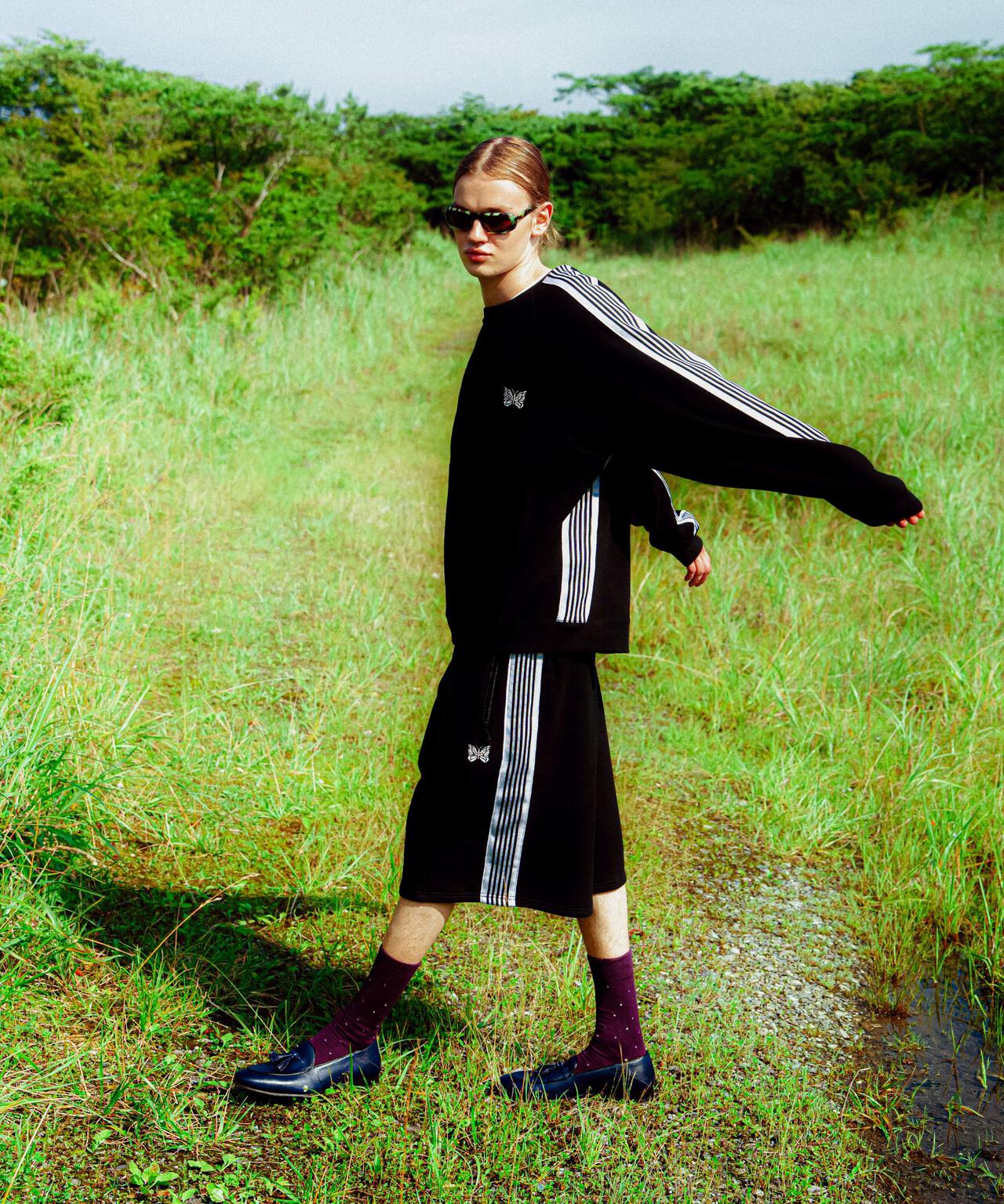 Needles/ニードルズ　別注Track Crew Neck Shirt - Cotton Jersey