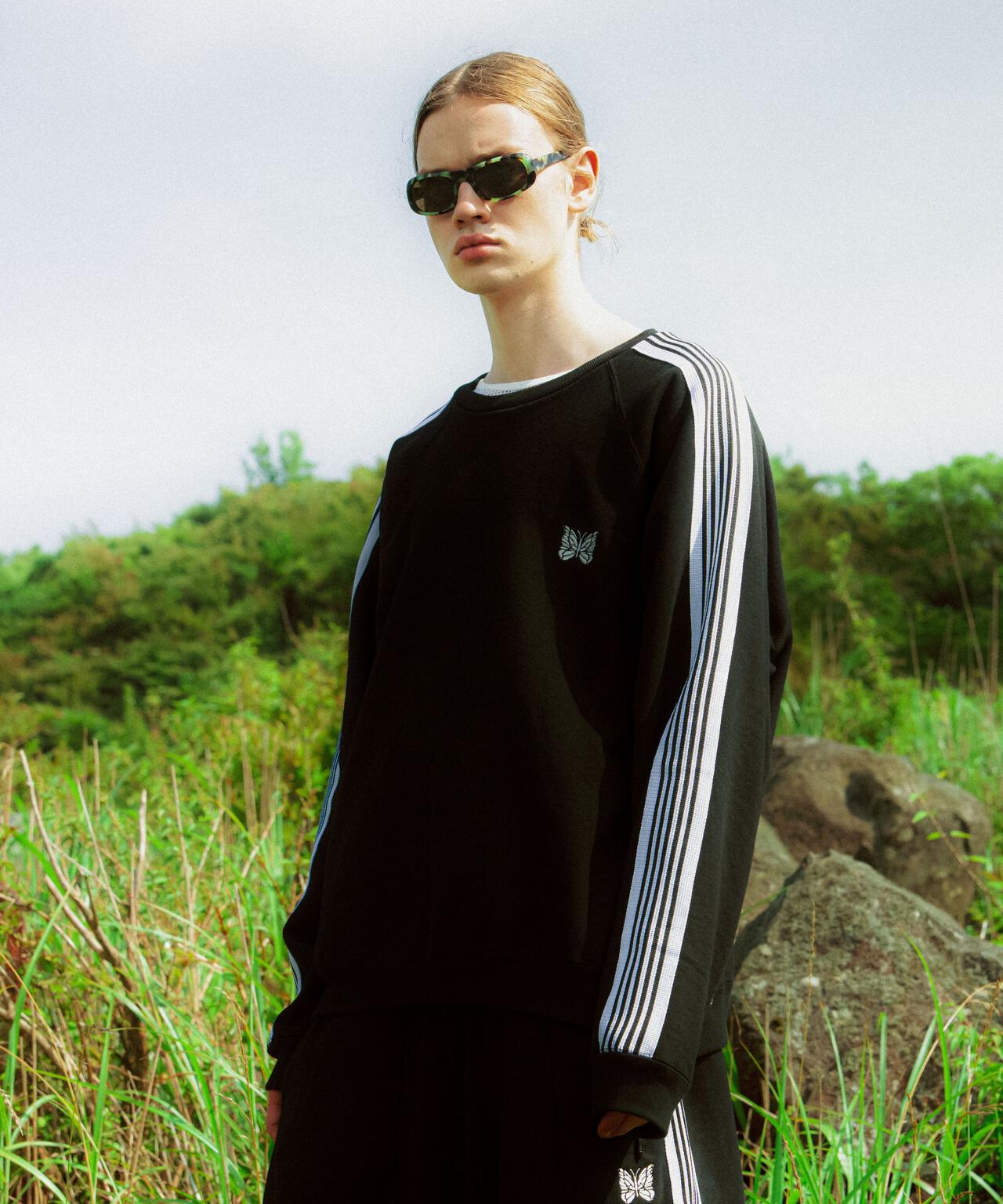 Needles/ニードルズ　別注Track Crew Neck Shirt - Cotton Jersey