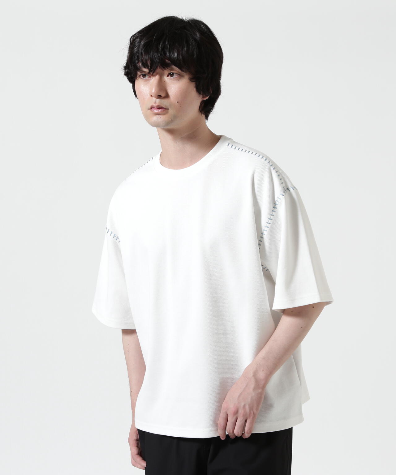 B omnivore/ビーオムニボー　STITCH TEE ステッチTシャツ