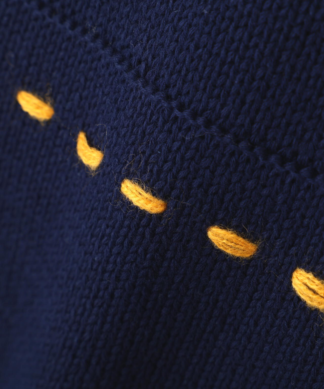 B omnivore/ビーオムニボー　HANDSTITCH CABLE KNIT CREWNECK ハンドステッチケーブルニットクルーネック