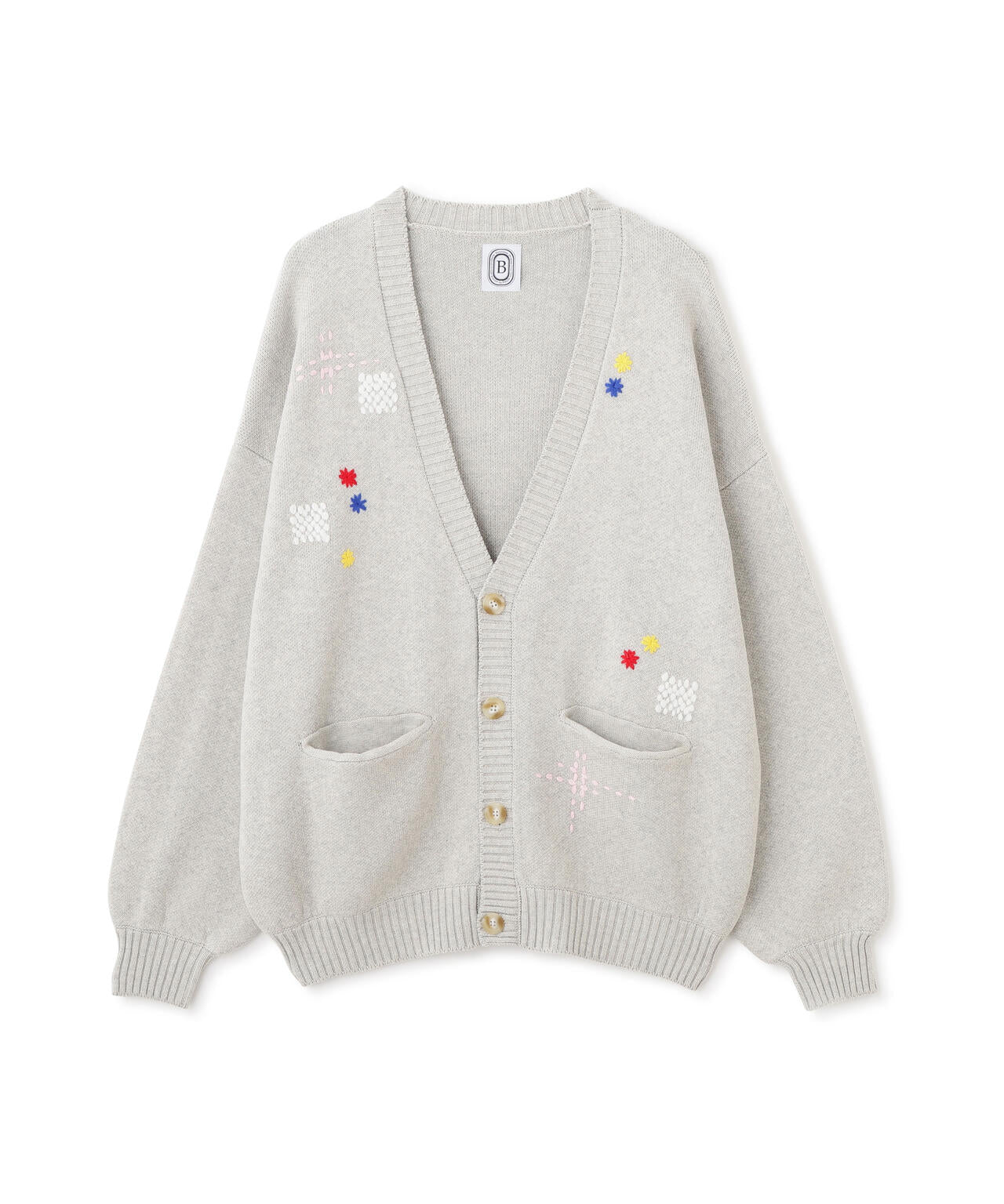 B omnivore/ビーオムニボー　HAND STITCH CARDIGAN ハンドステッチカーディガン
