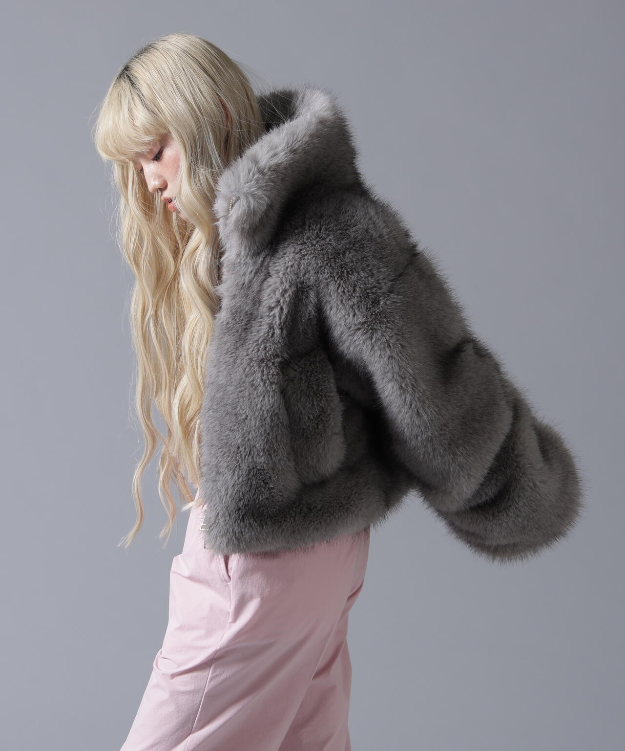 B omnivore/ビーオムニボー　ECO FUR STAND BLOUSON