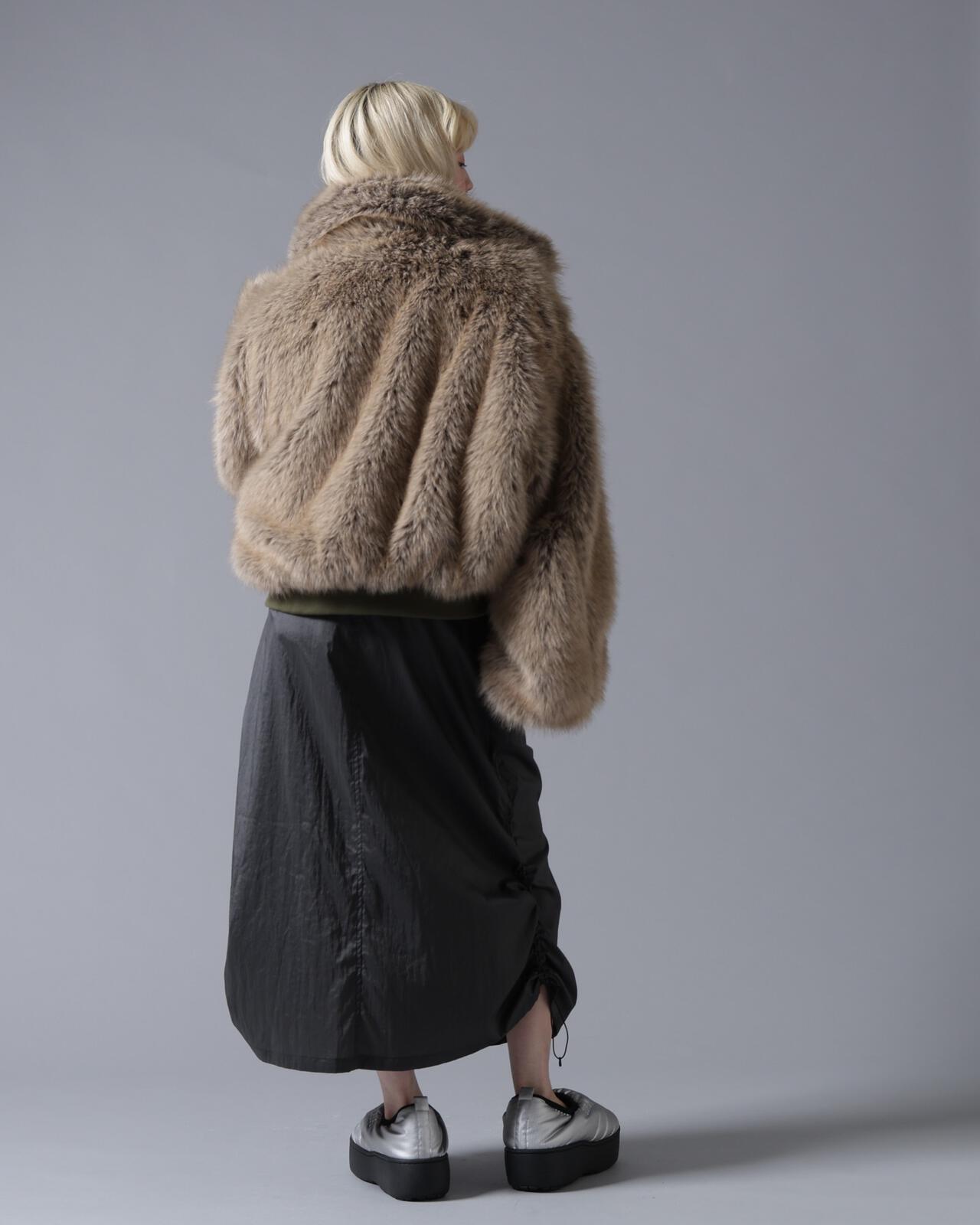 B omnivore/ビーオムニボー REVERSIBLE FUR NYLON BLOUSON