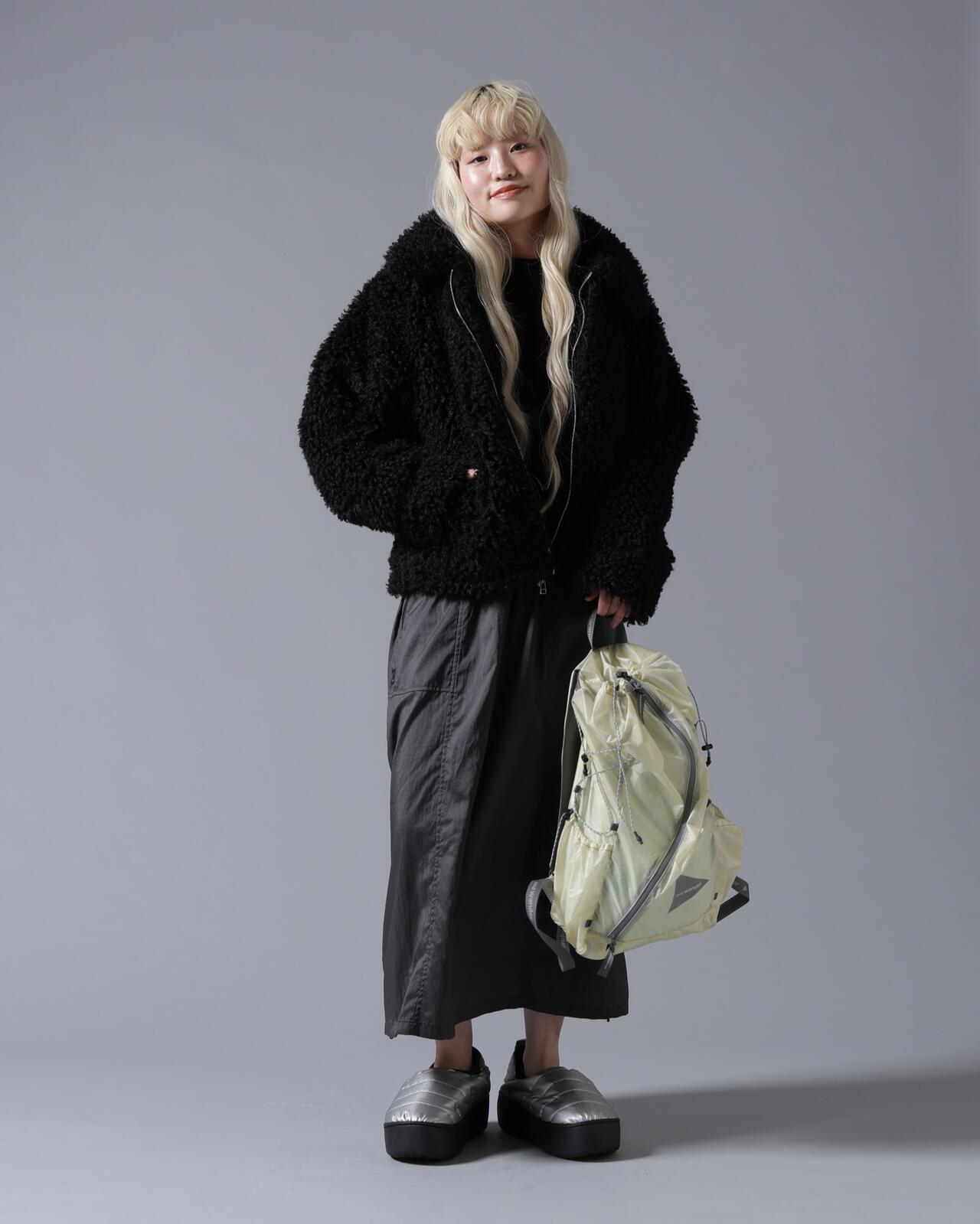 B omnivore/ビーオムニボー BOA COLLAR BLOUSON