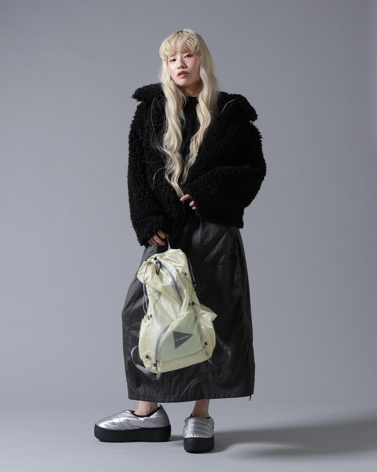B omnivore/ビーオムニボー BOA COLLAR BLOUSON
