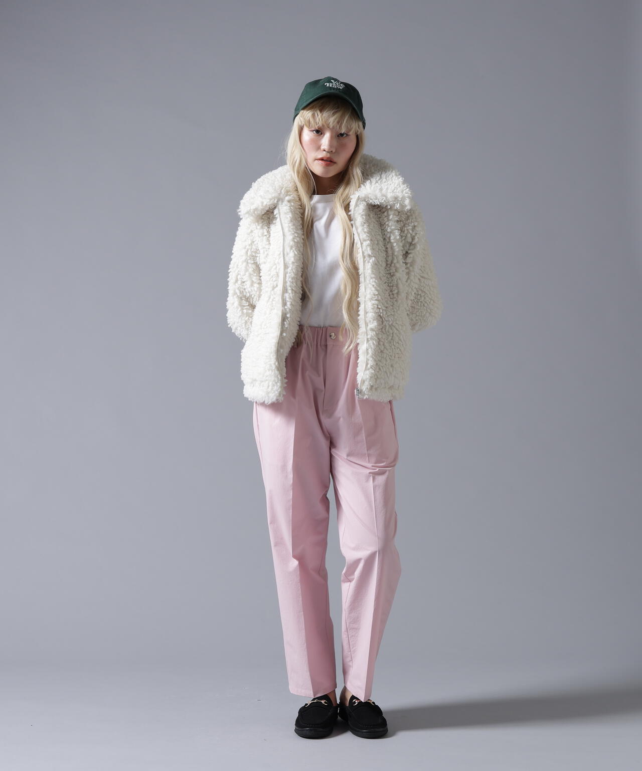 B omnivore/ビーオムニボー BOA COLLAR BLOUSON