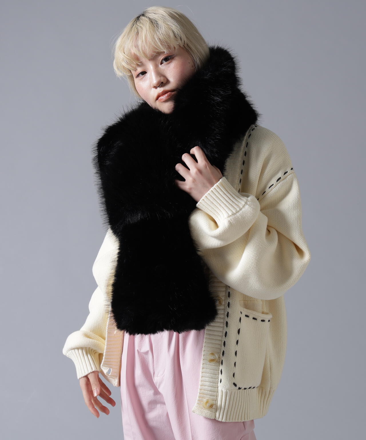 B omnivore/ビーオムニボー  ECOFUR MUFFLER