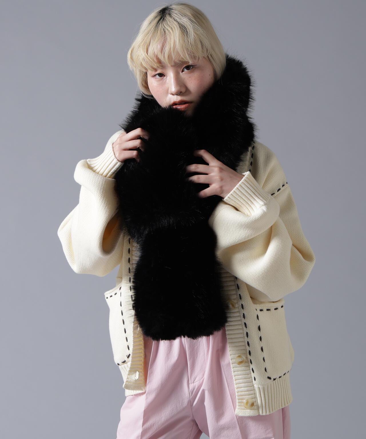 B omnivore/ビーオムニボー  ECOFUR MUFFLER