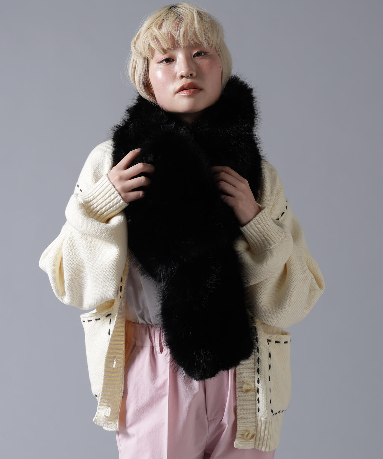 B omnivore/ビーオムニボー  ECOFUR MUFFLER