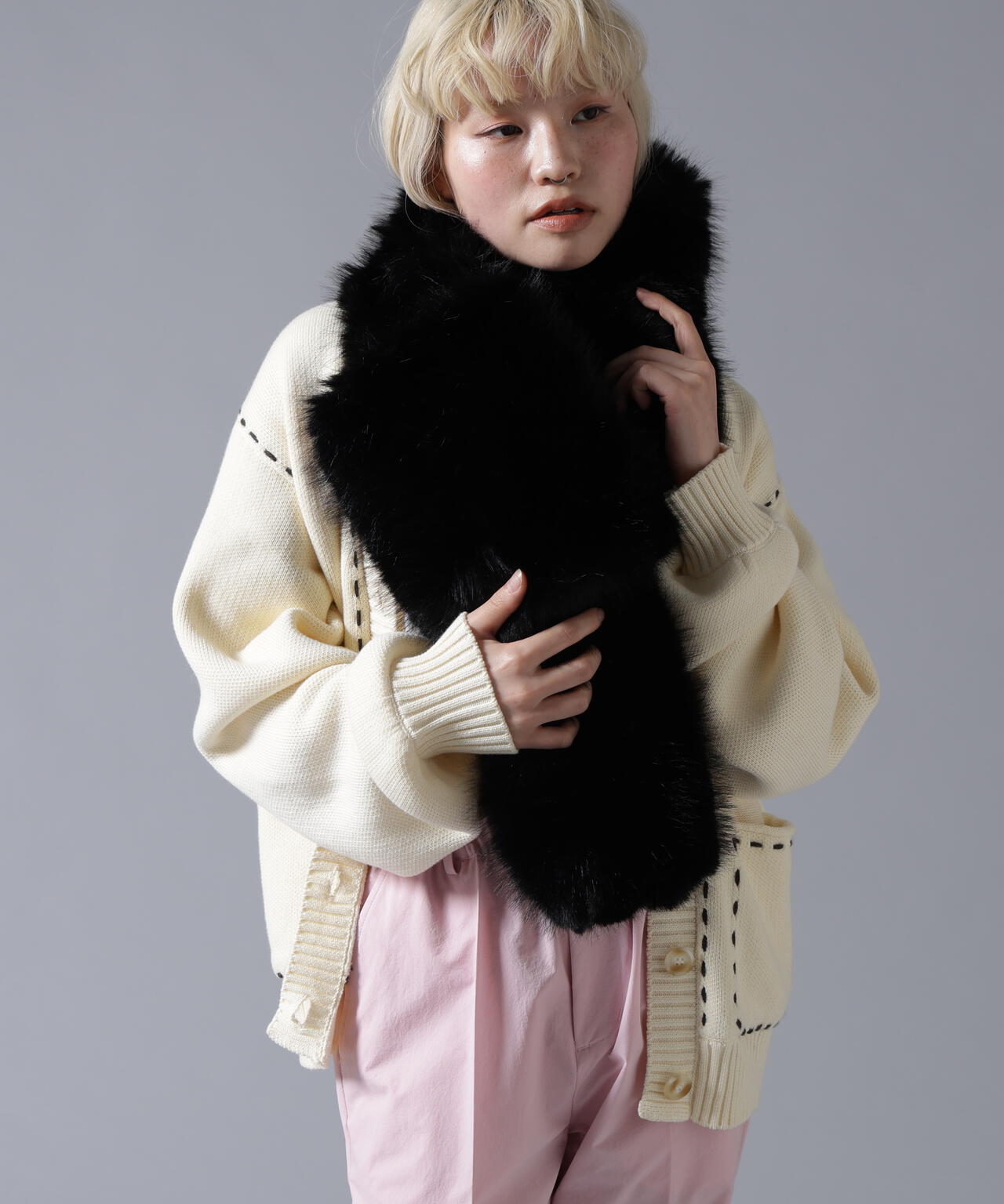 B omnivore/ビーオムニボー  ECOFUR MUFFLER