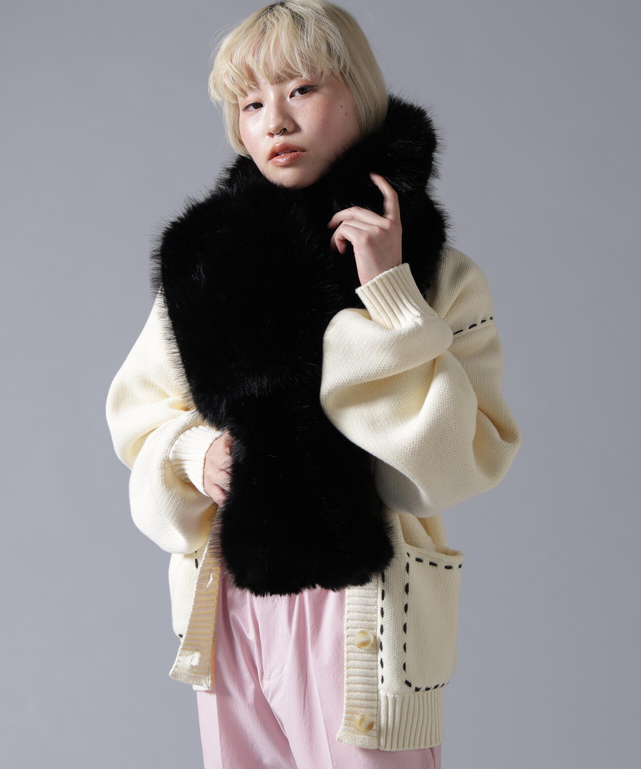 B omnivore/ビーオムニボー  ECOFUR MUFFLER