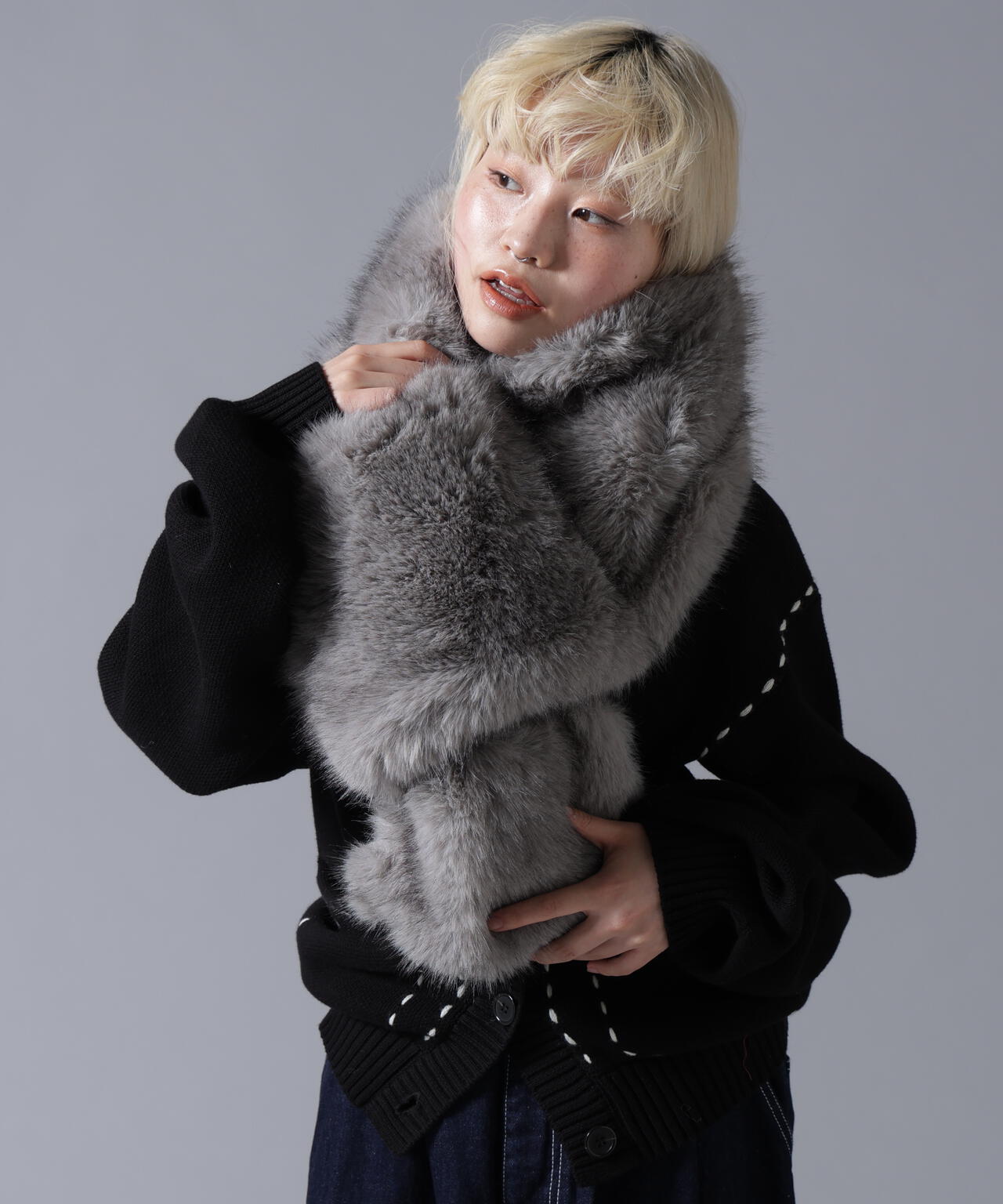 B omnivore/ビーオムニボー  ECOFUR MUFFLER