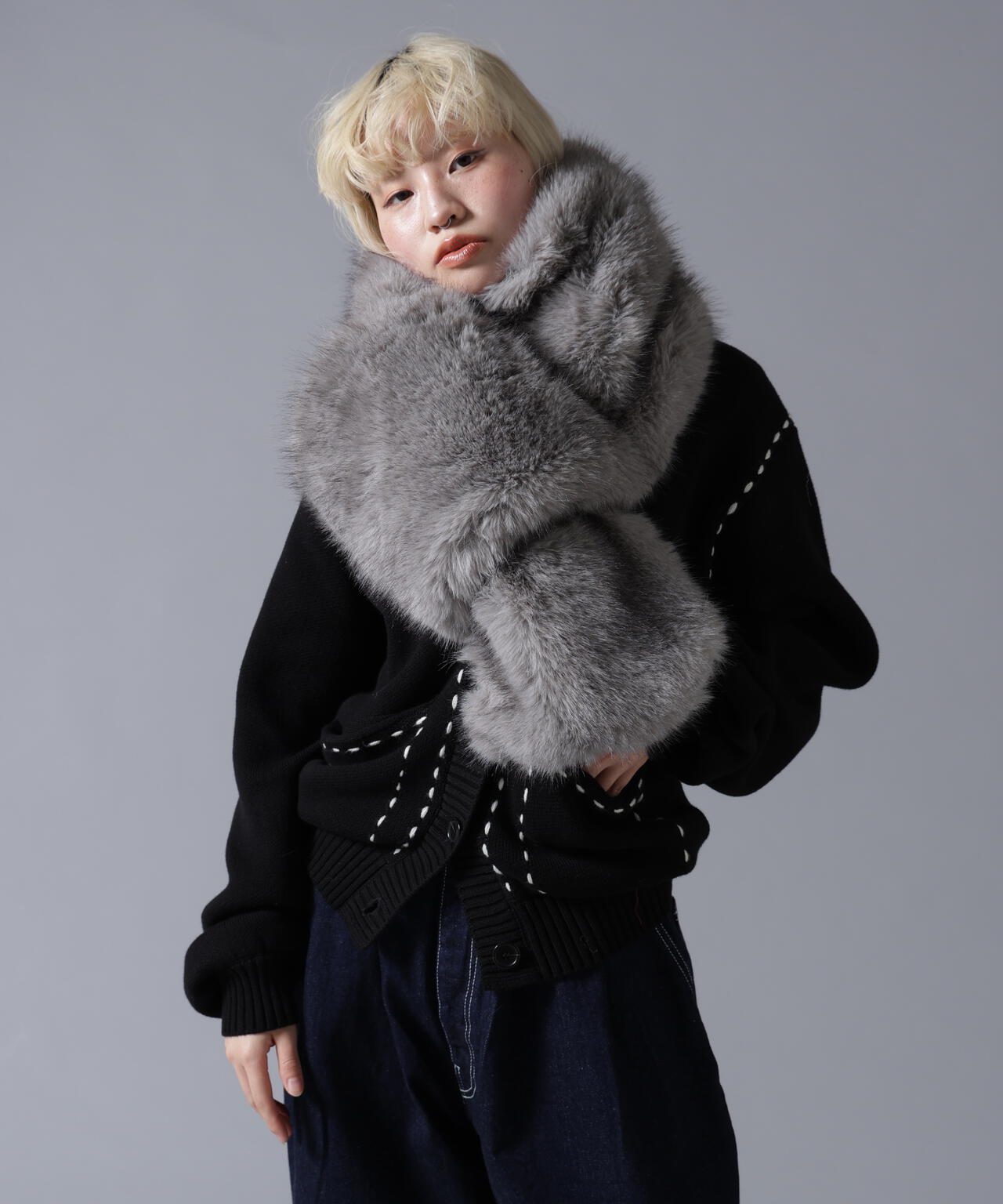 B omnivore/ビーオムニボー  ECOFUR MUFFLER