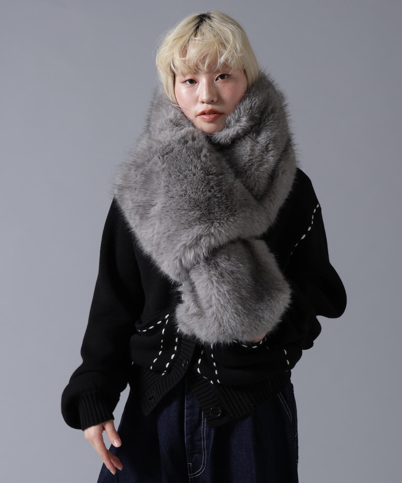B omnivore/ビーオムニボー  ECOFUR MUFFLER