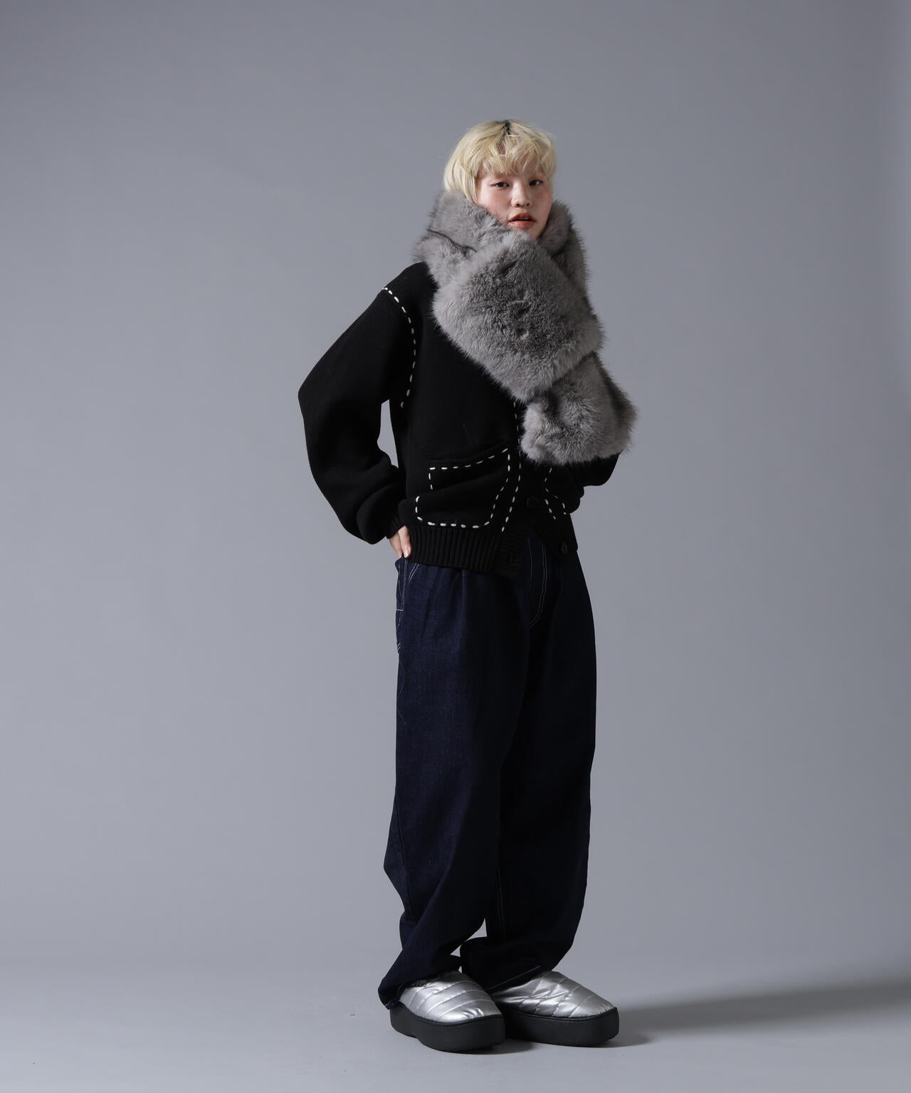 B omnivore/ビーオムニボー  ECOFUR MUFFLER
