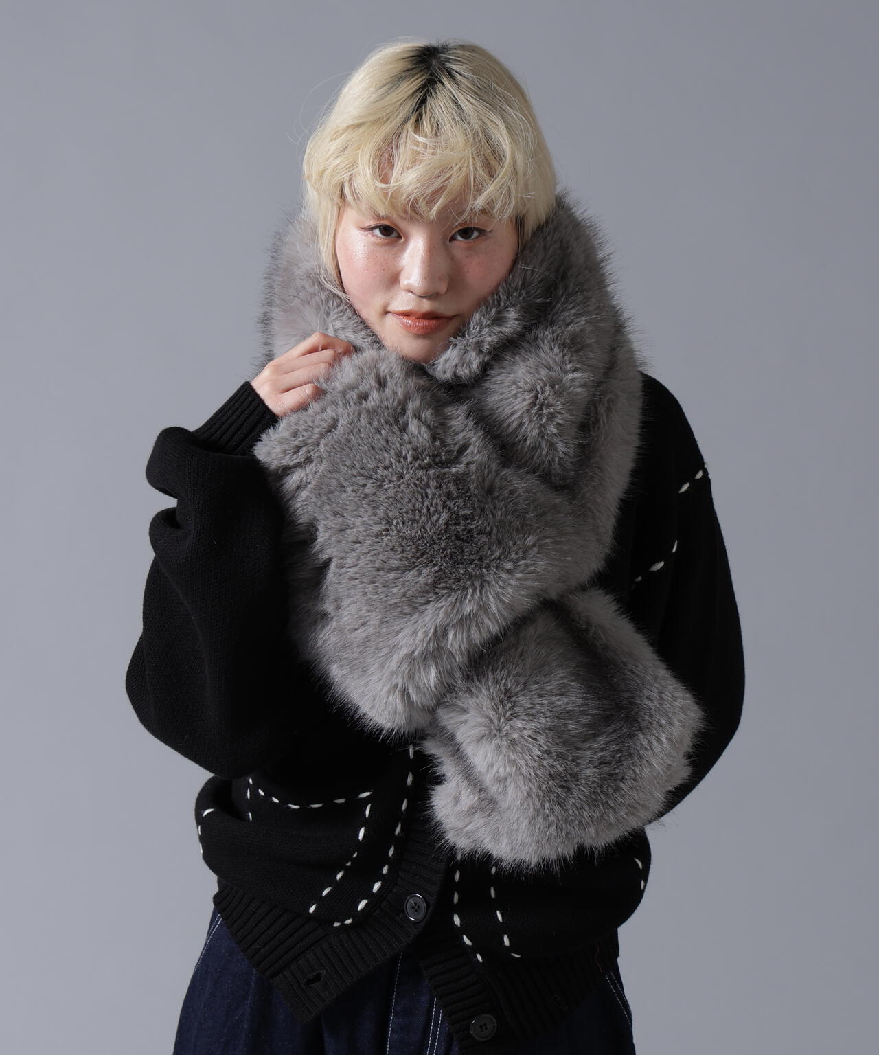 B omnivore/ビーオムニボー  ECOFUR MUFFLER