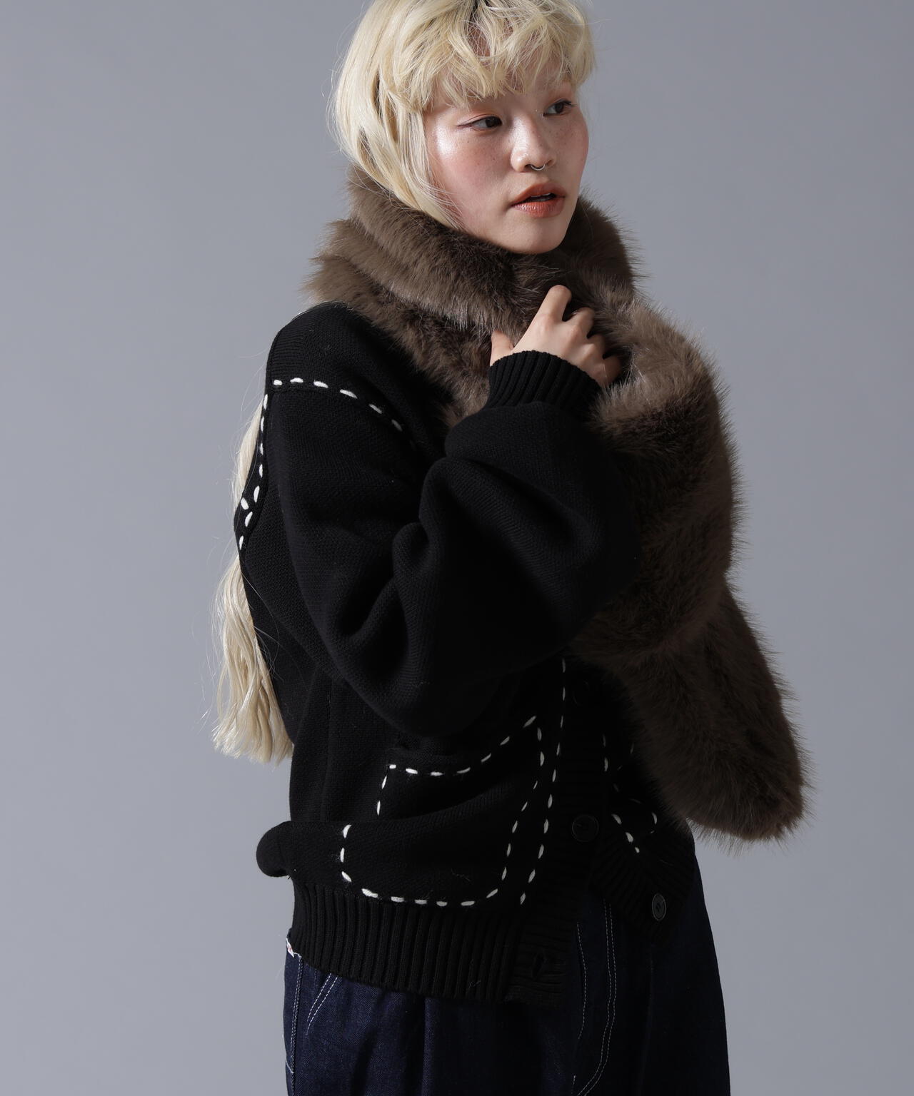 B omnivore/ビーオムニボー  ECOFUR MUFFLER